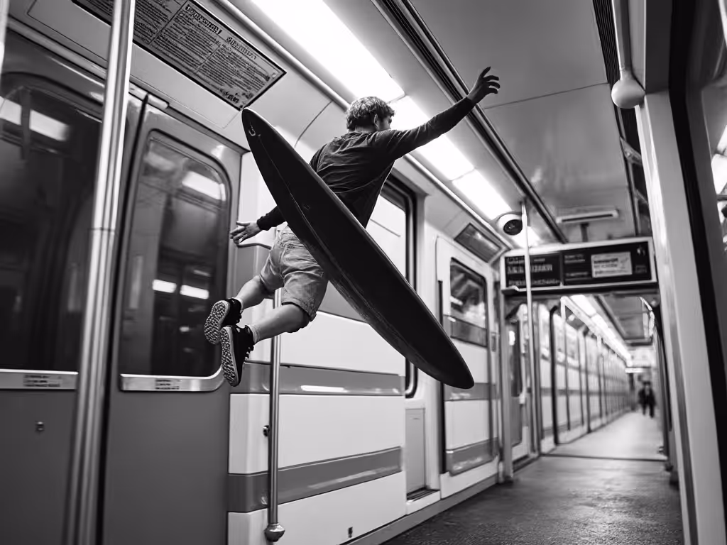 surfing public transportation