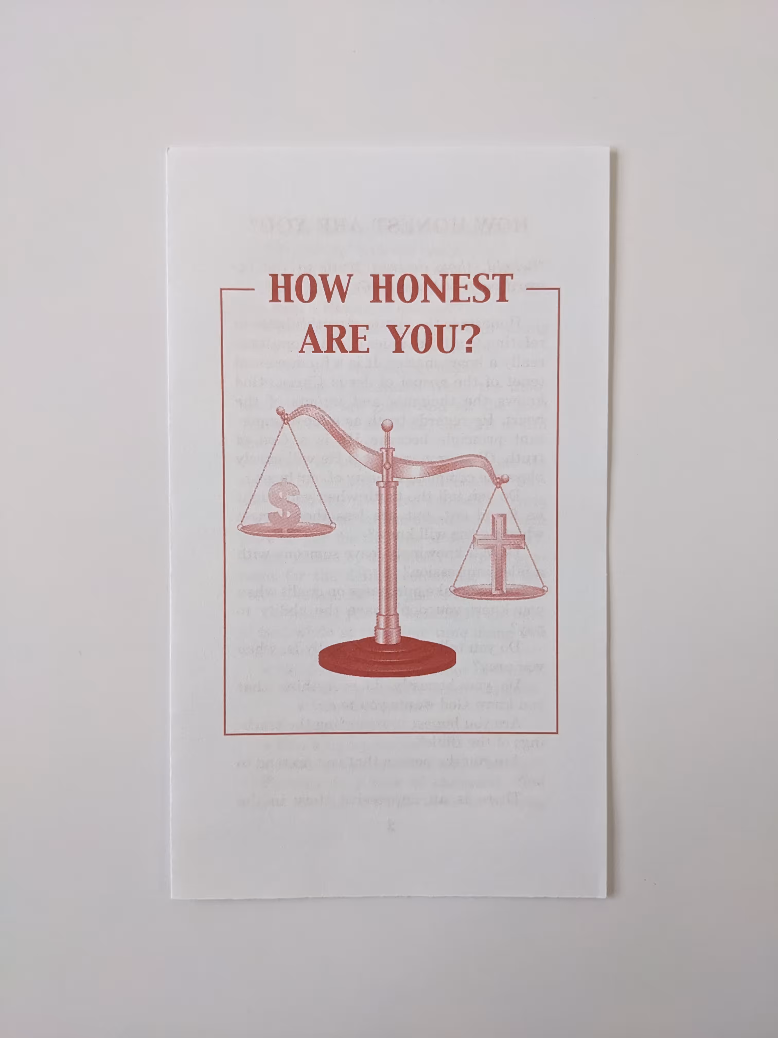 How Honest Are You?