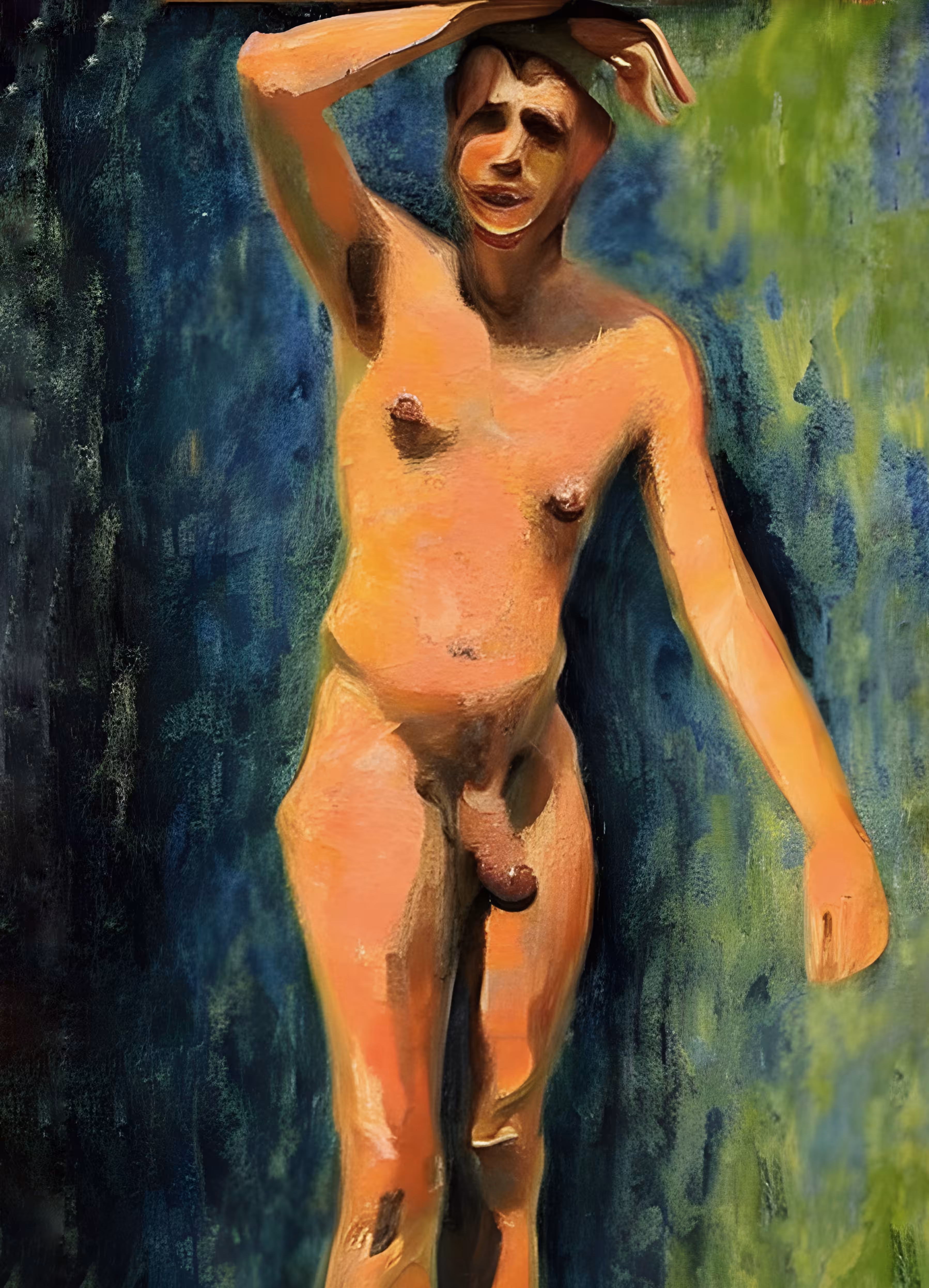 Nude man