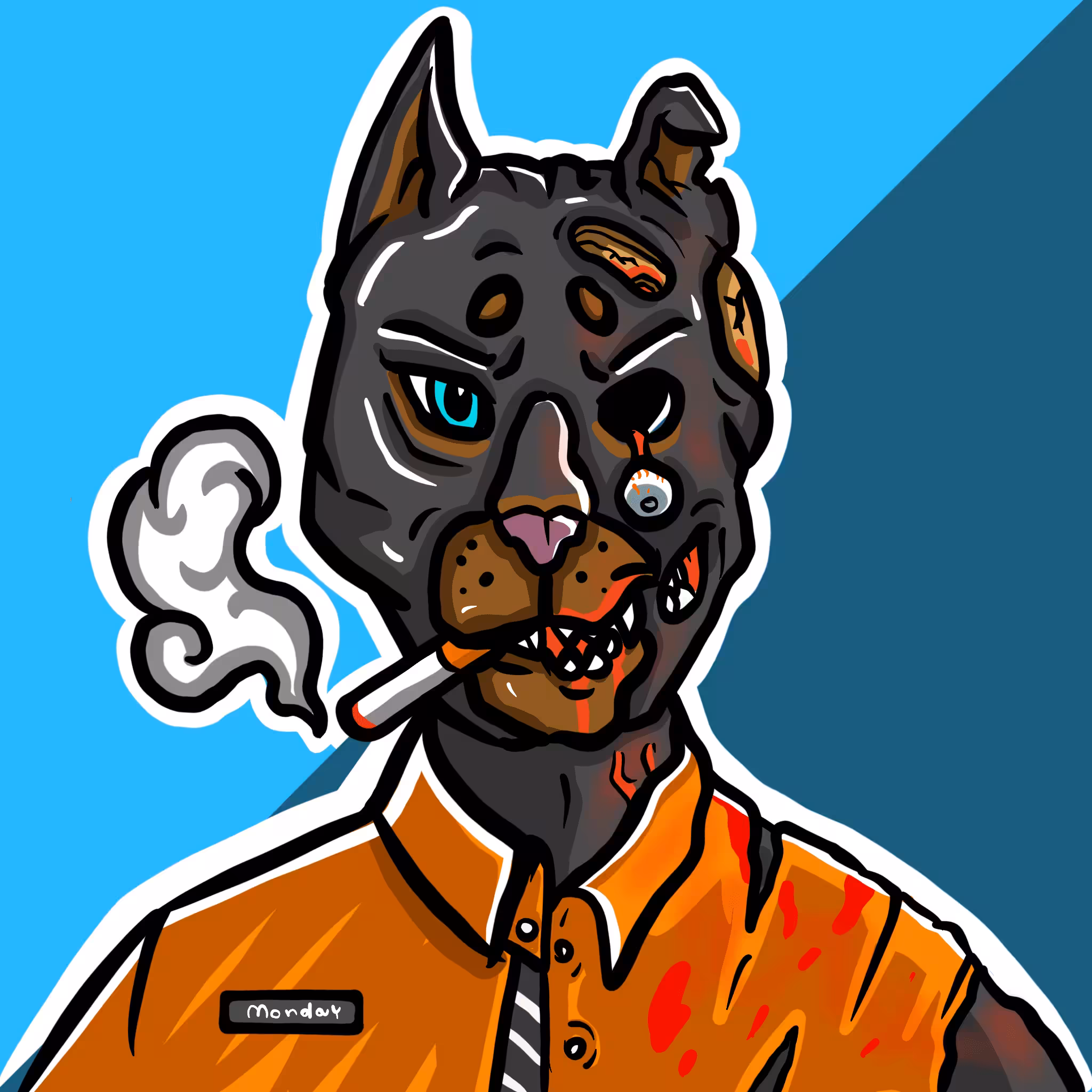 Mirror Zoo: Dog / Zombie (common)