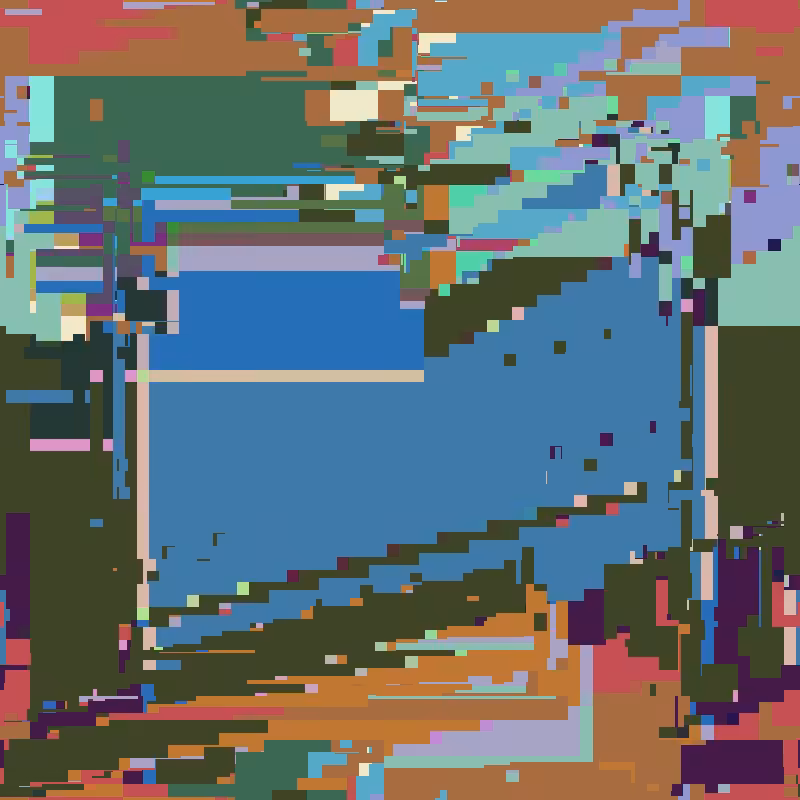Cascade automata, pixel nature