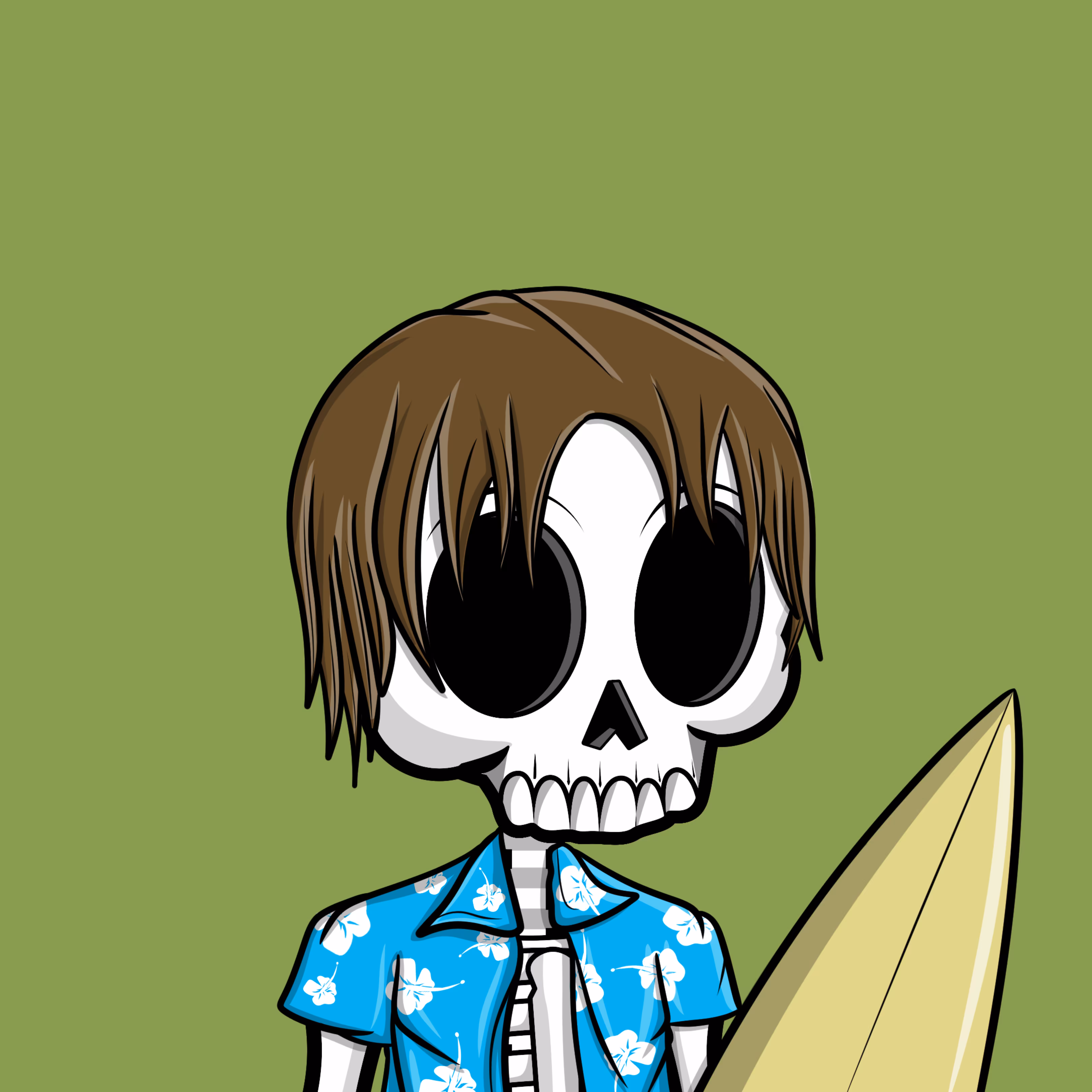 Edgar The Skeleton - Surfer #307
