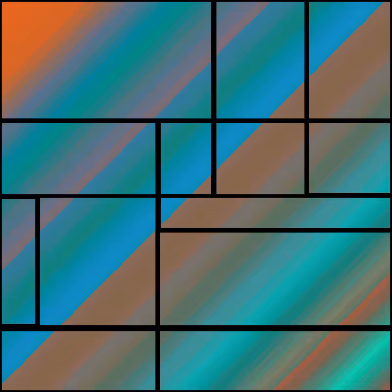 Stacked Mondrian #16