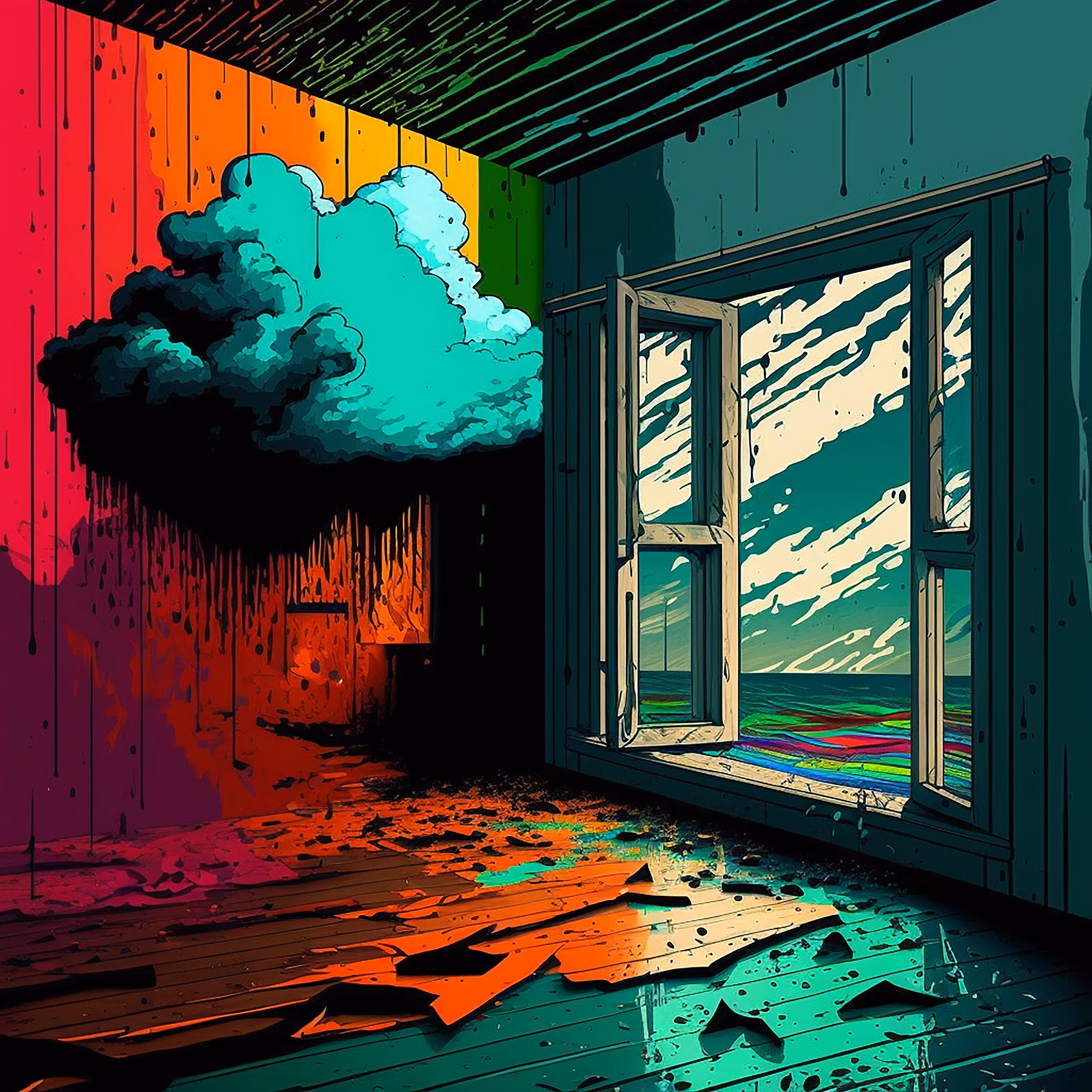 rainy day.
