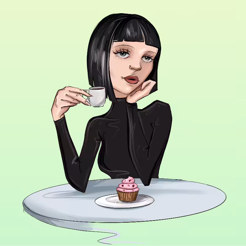 Girl at the table #50