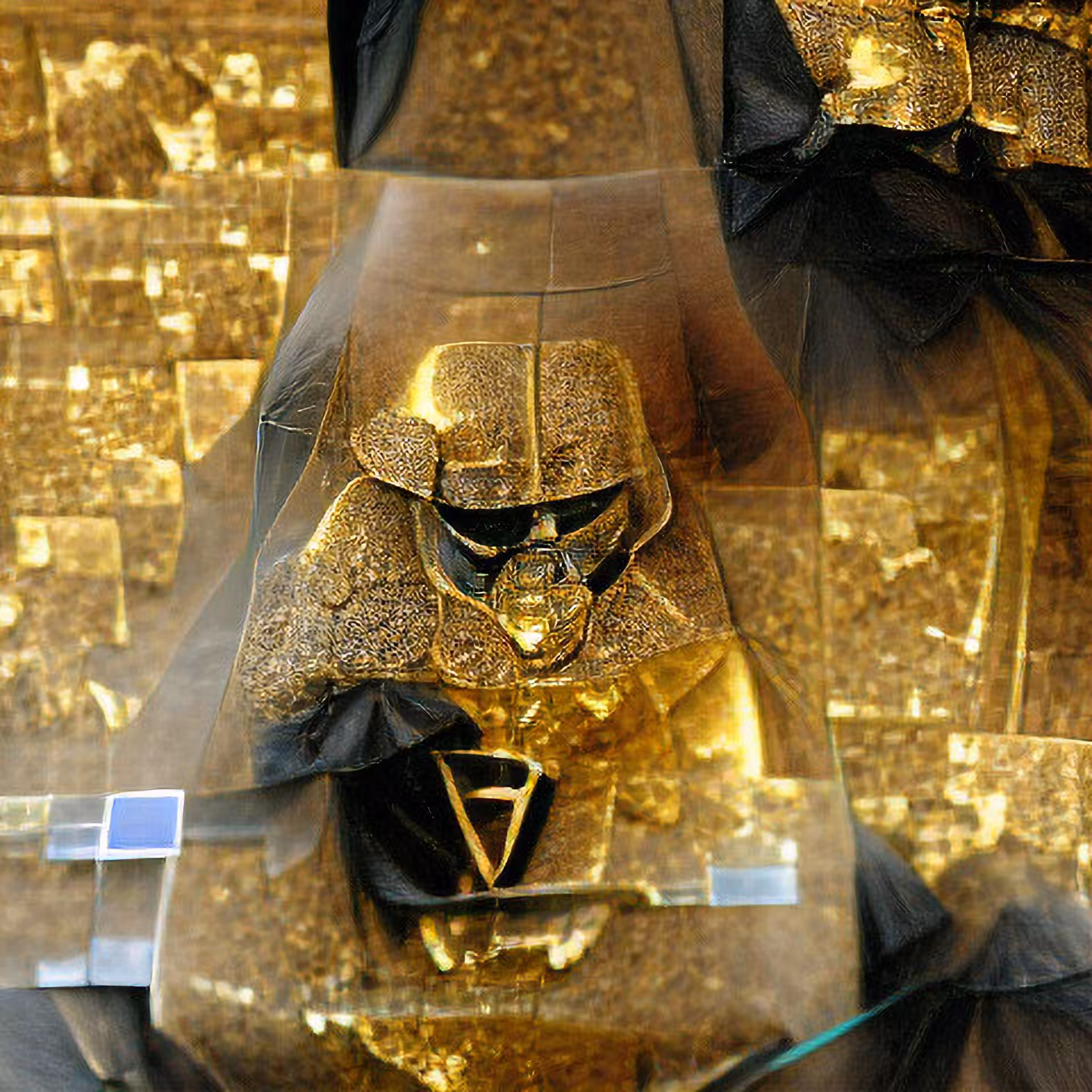 Darth Vader made of gold