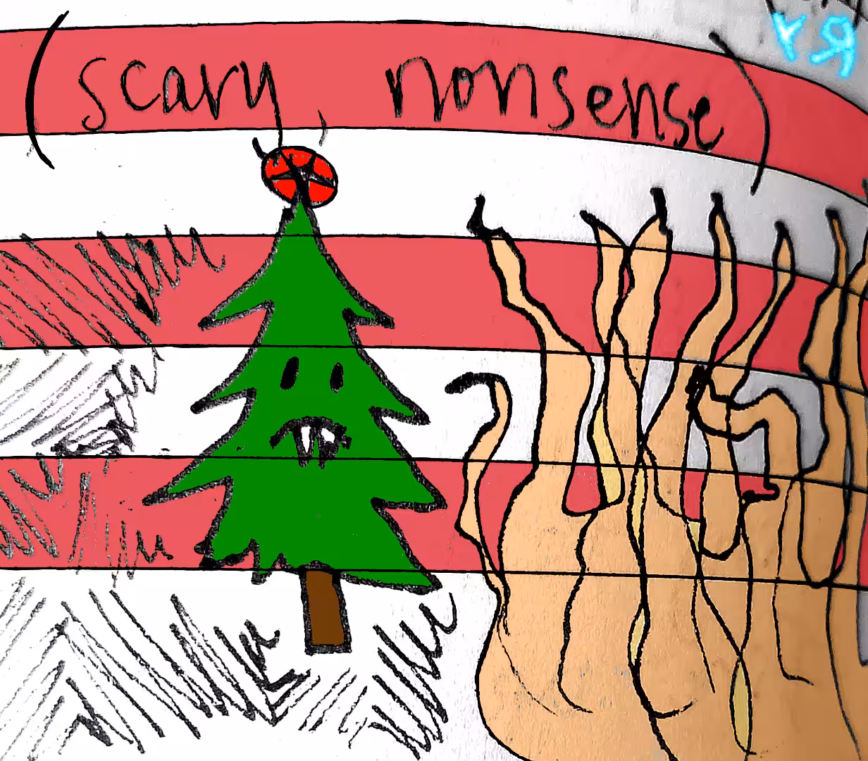 "Scary Nonsense (Xmas Card 2023)" by Richard F. Yates (Holy Fool)