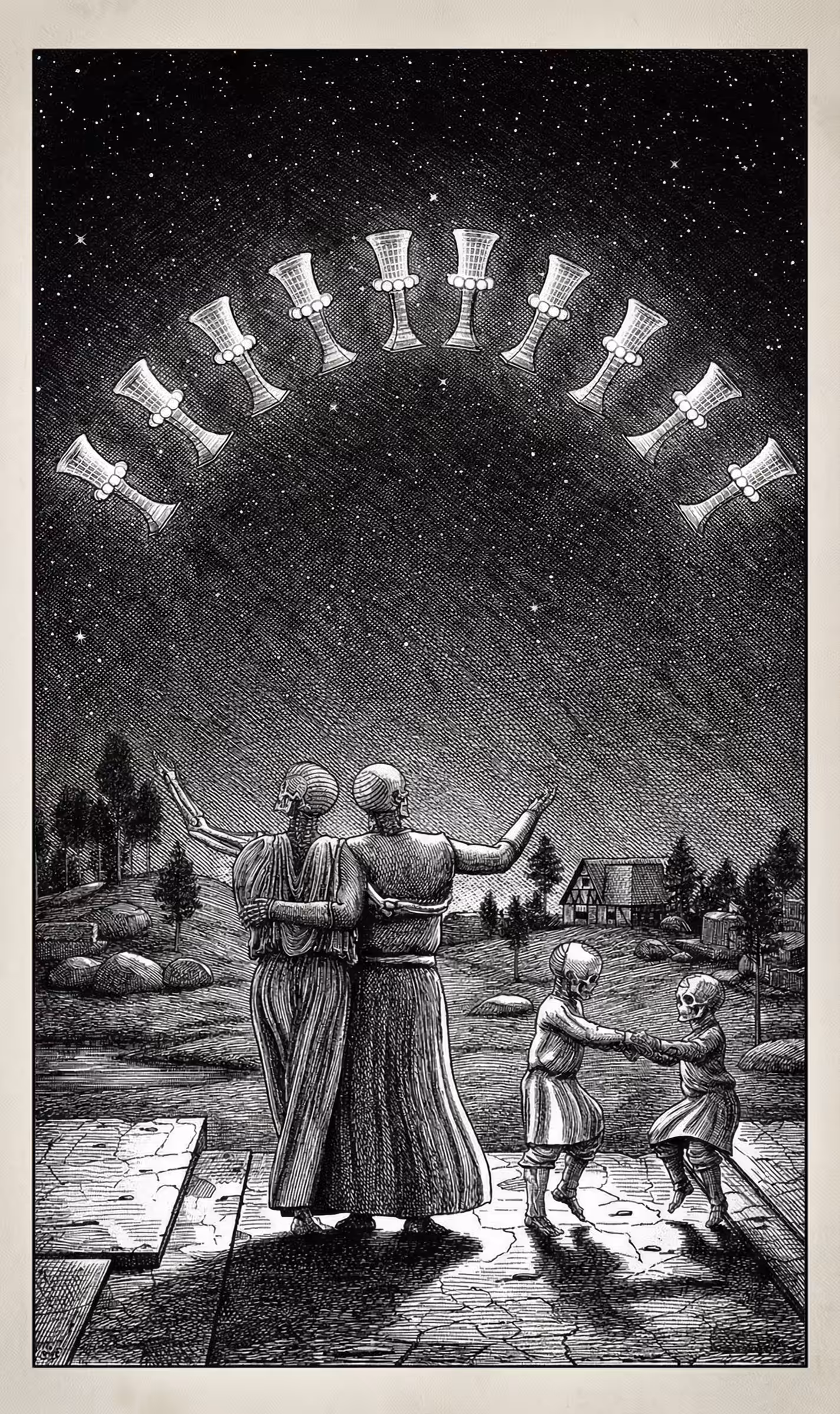 10 of Cups — Litho