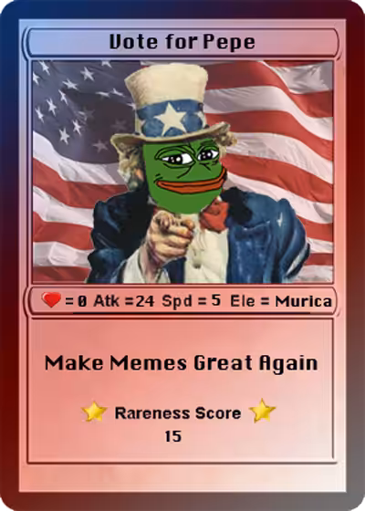 VOTEFORPEPE Card 10