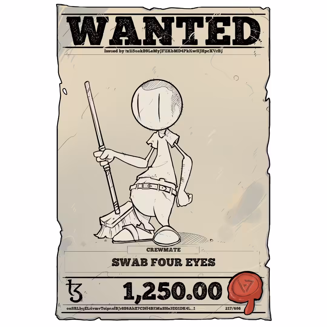 SWAB FOUR EYES | TEZOS PIRATE 217/666