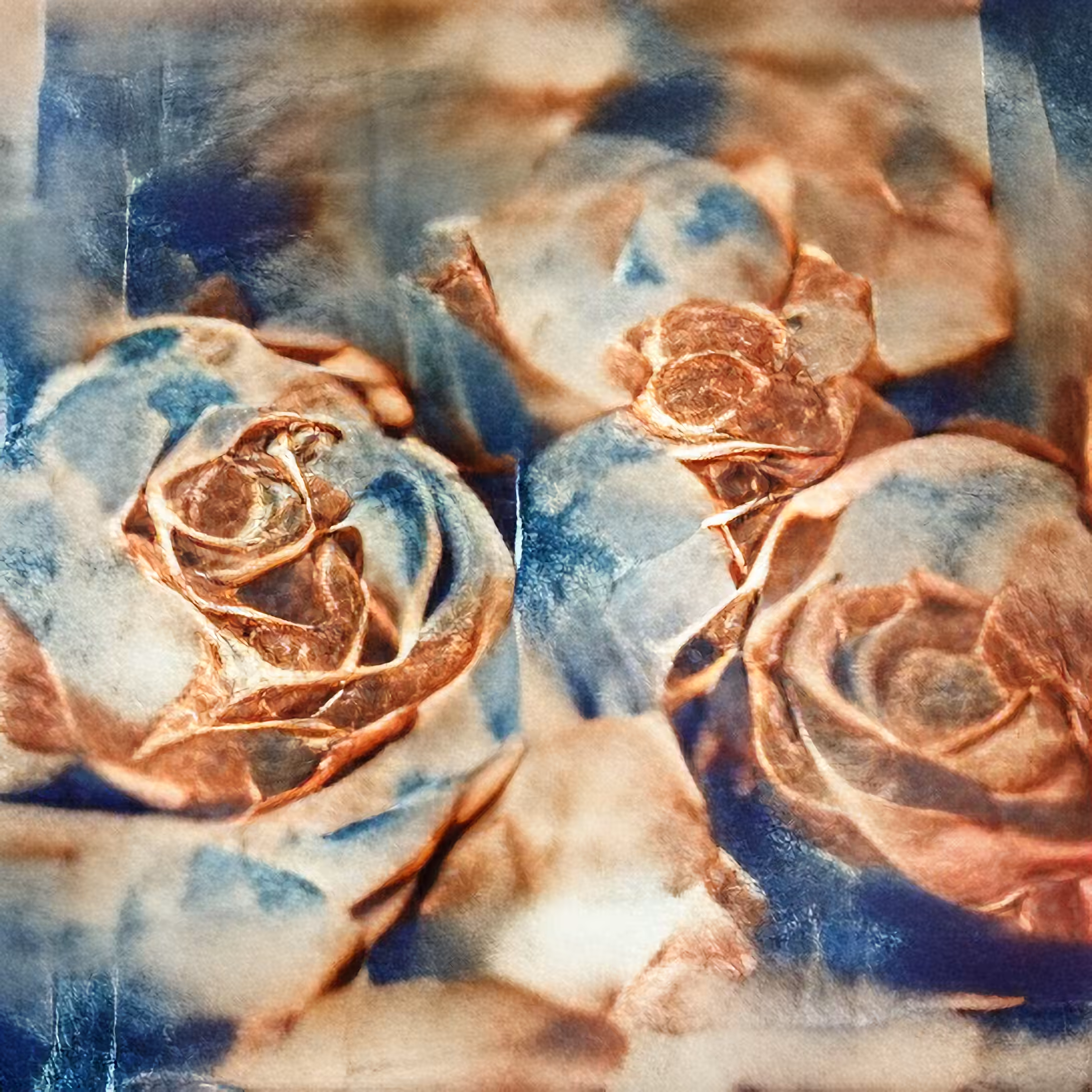Rose gold roses|