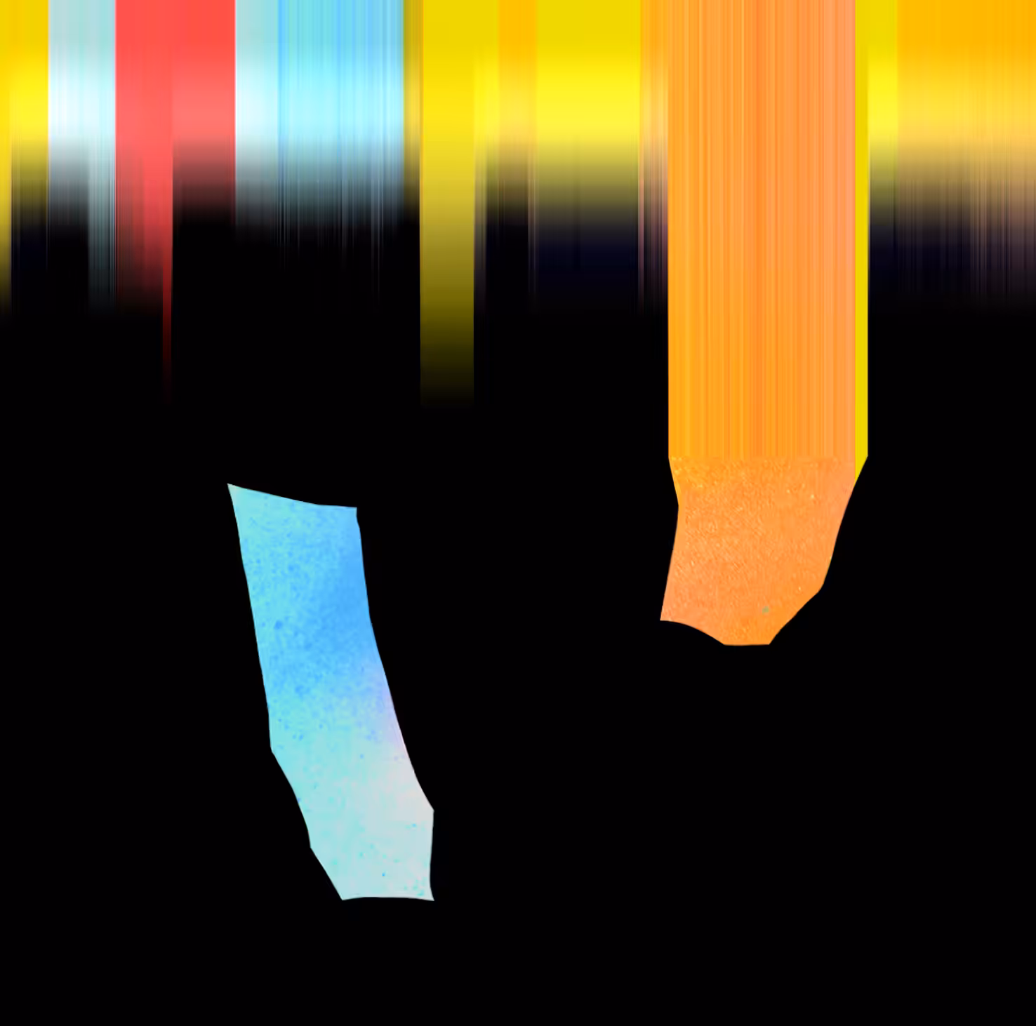Orange Black Blue