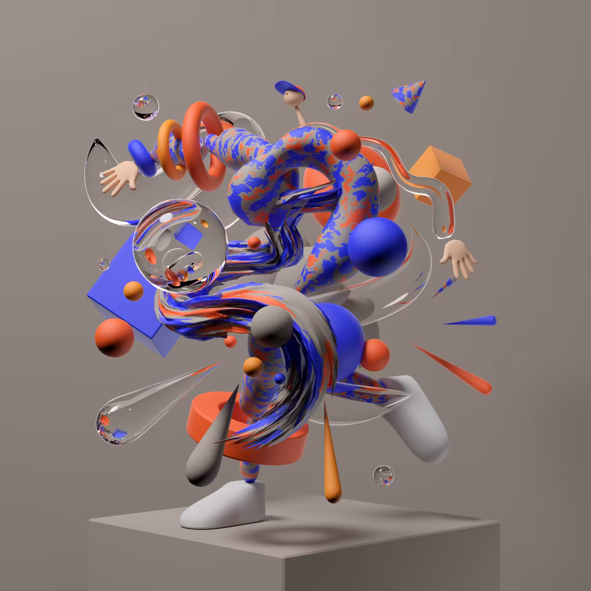 The creative in between