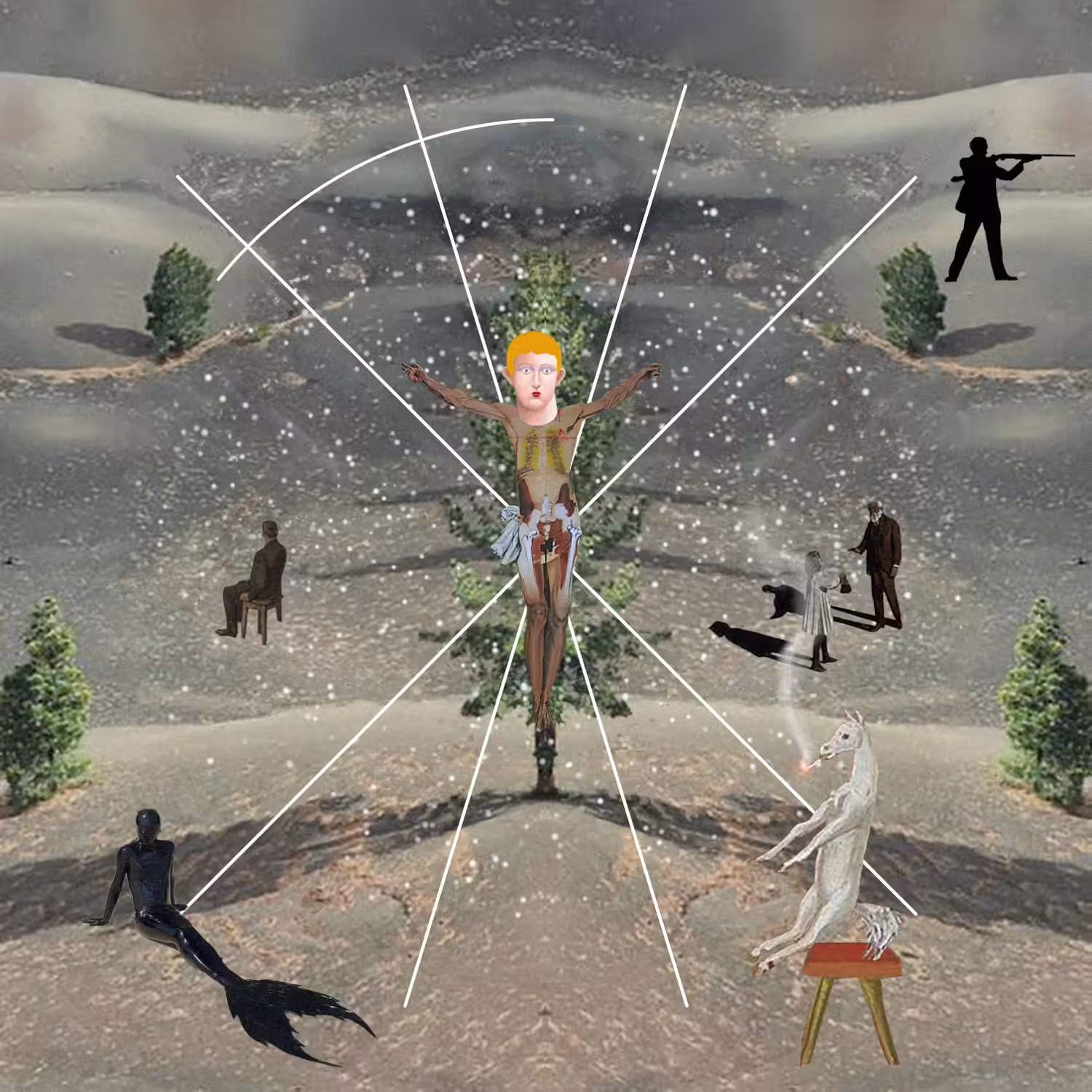 "The Triumph of Winter Illusion: Crucifixion of Time"