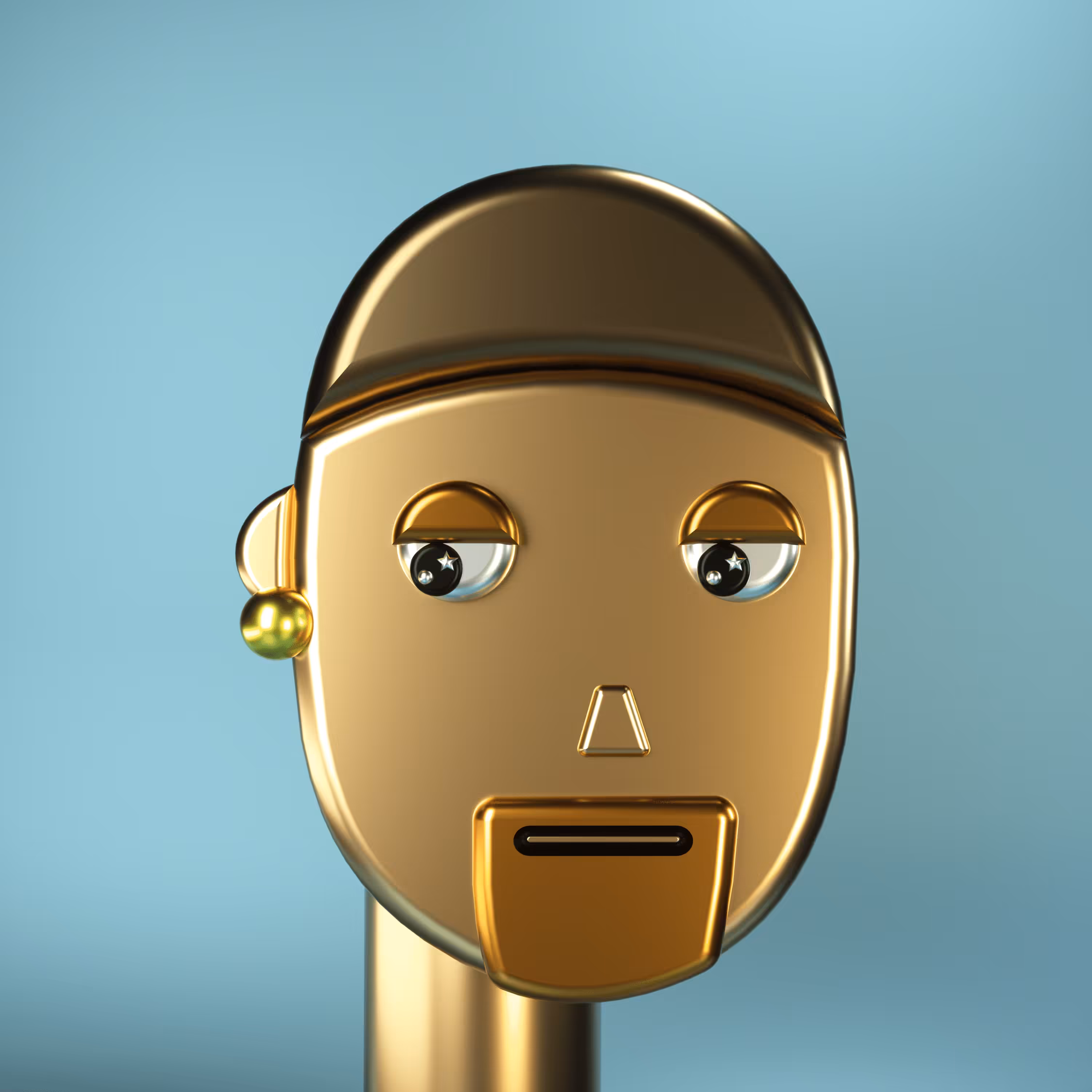 3D Chrome Punks: 3D Chrome Punk #0892