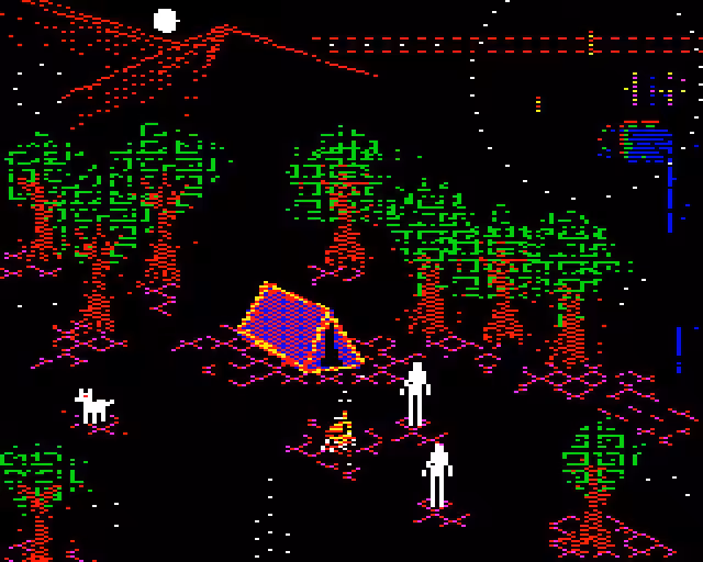 Nocturnal Firelight: A Bonfire's Ode to Friendship