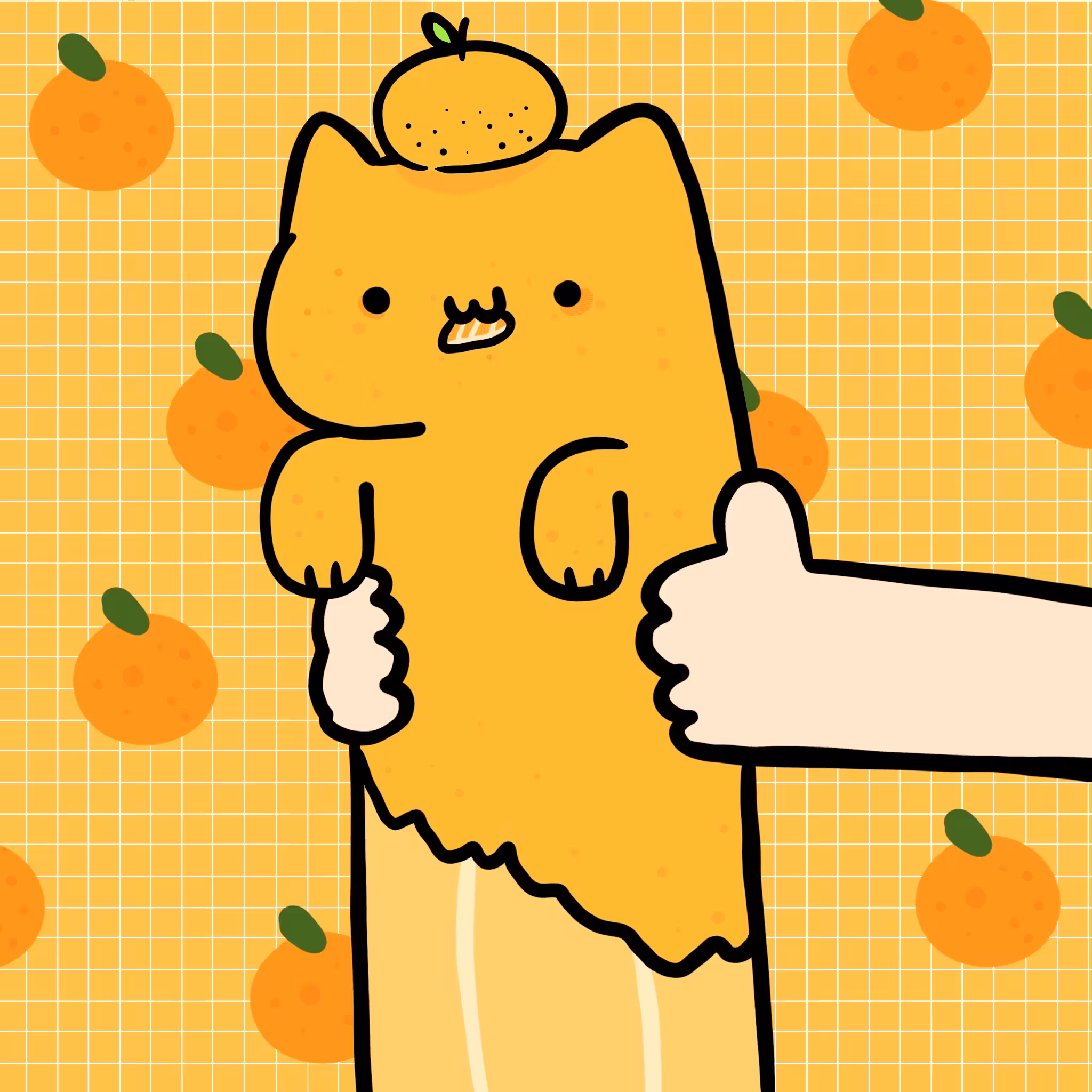 Long Long Cat: Long long orange cat #219