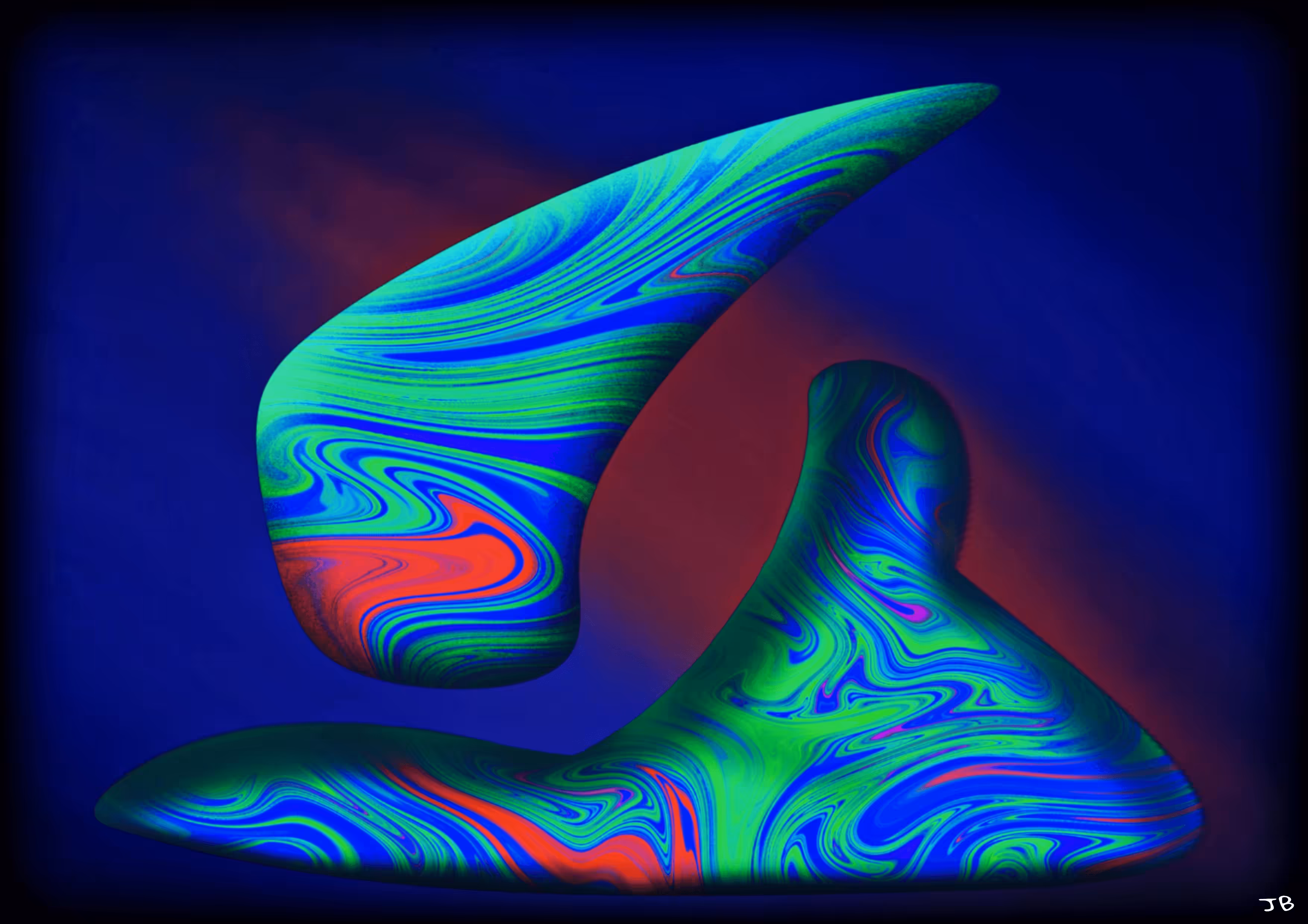 ABSTRACT MOLD (Blue Blend)