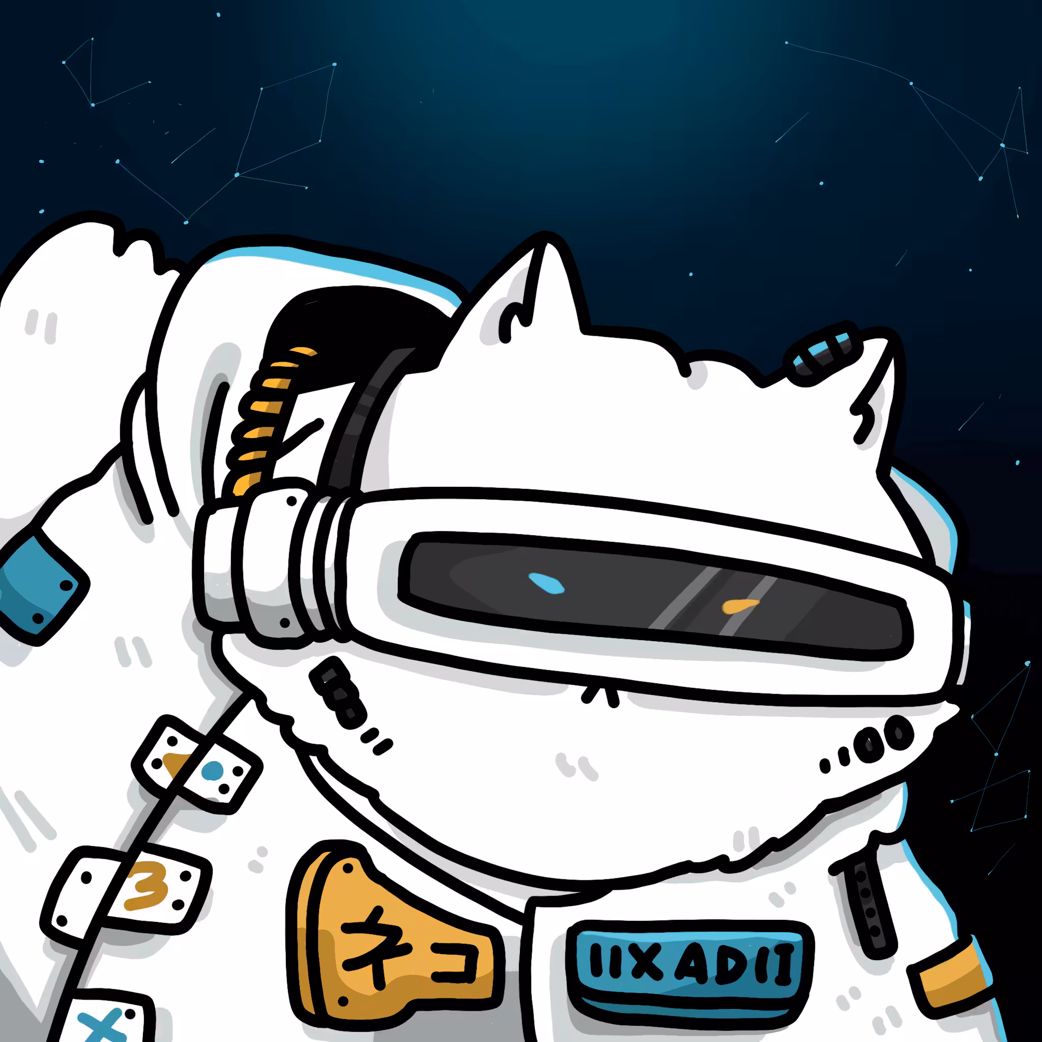 UNCLE ADAM 028 CYBERPUNK WHITE GUARDIAN