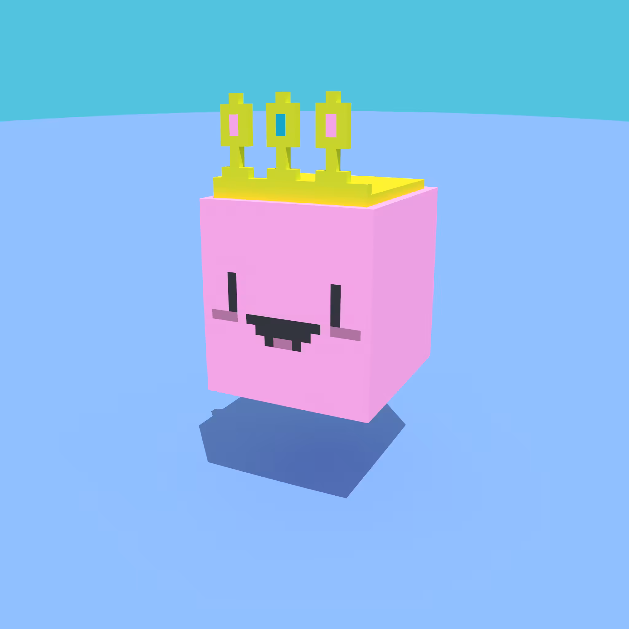 EFF CANCER TINY PINK PIXEL CROWN EDITION