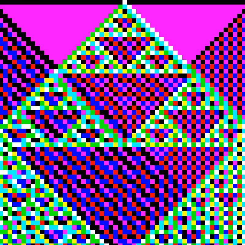RGB Elementary Cellular Automaton #382