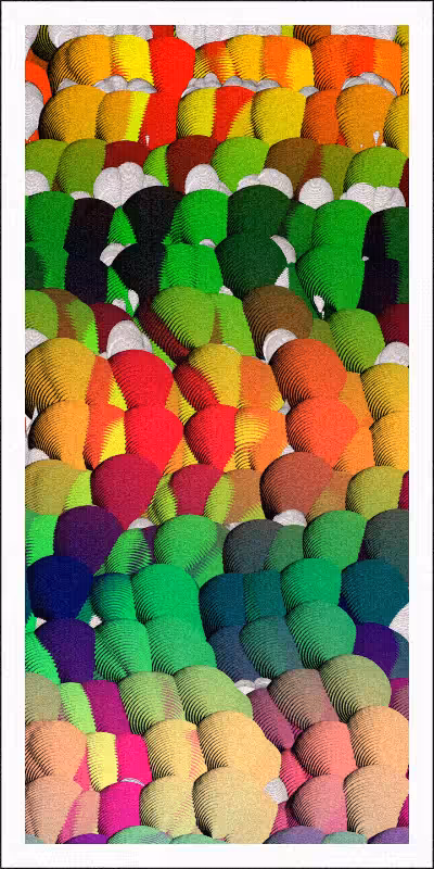 Balloon Field on Clouds #64