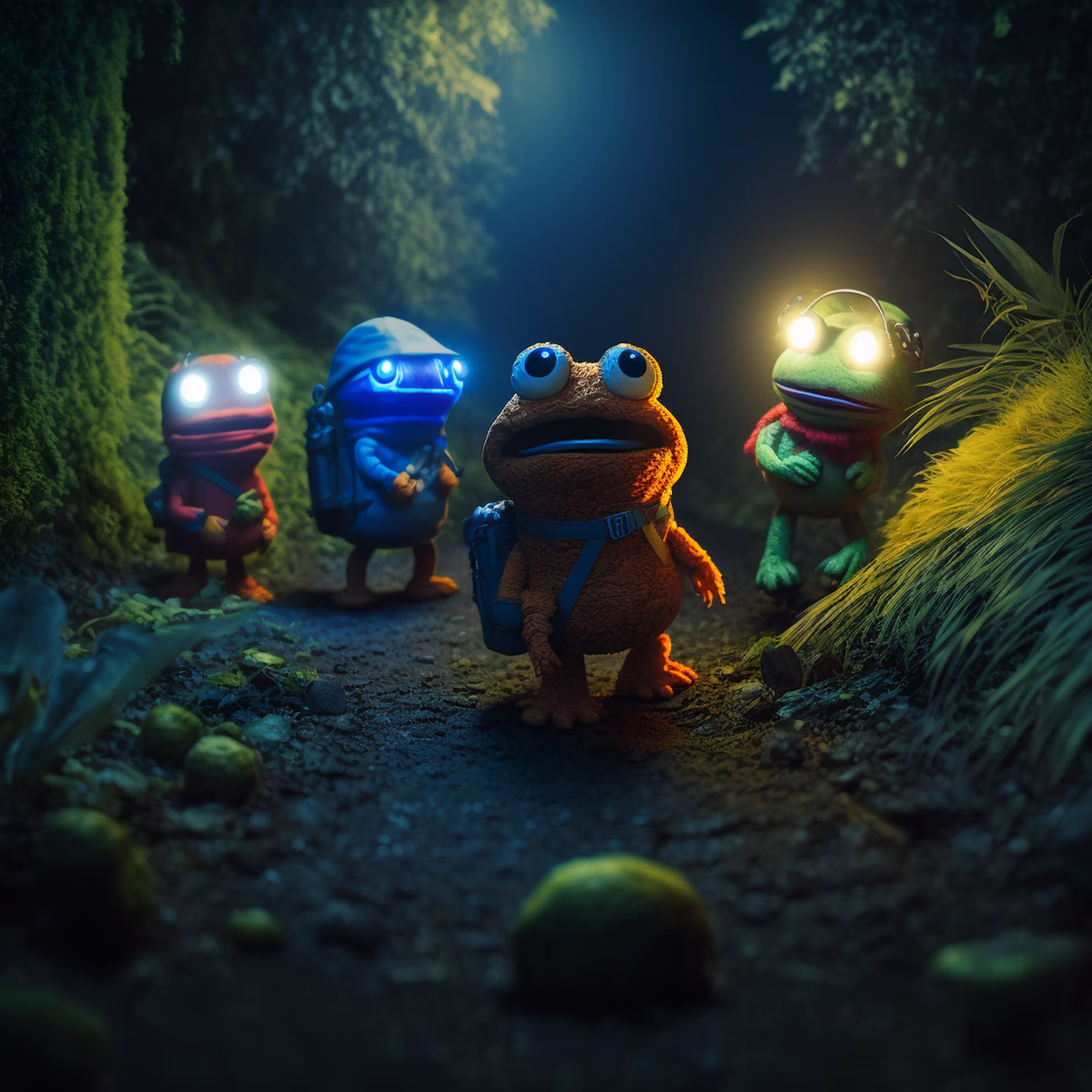 Pepe and pals hiking time