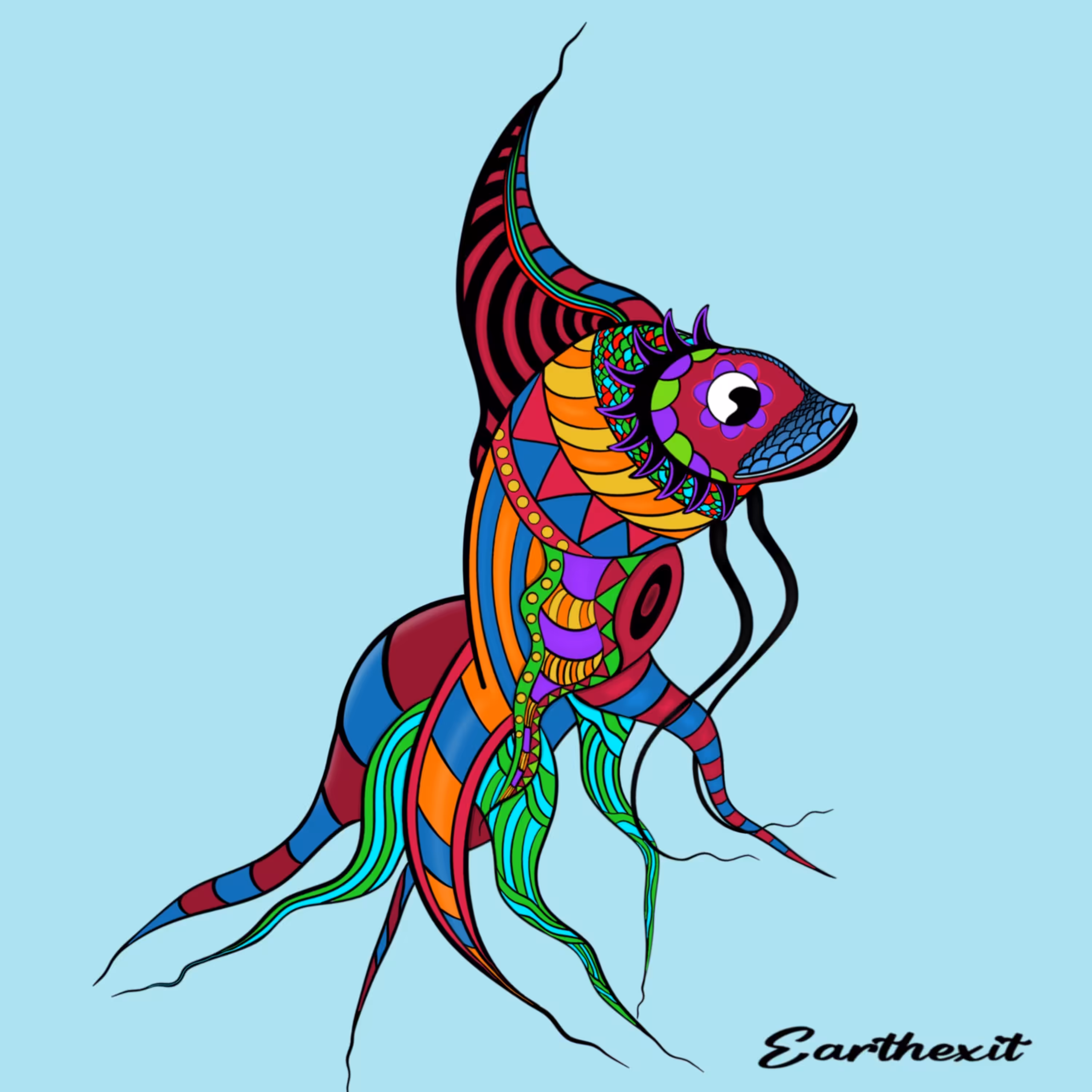 The Cubist Dreams: The Fish of Color