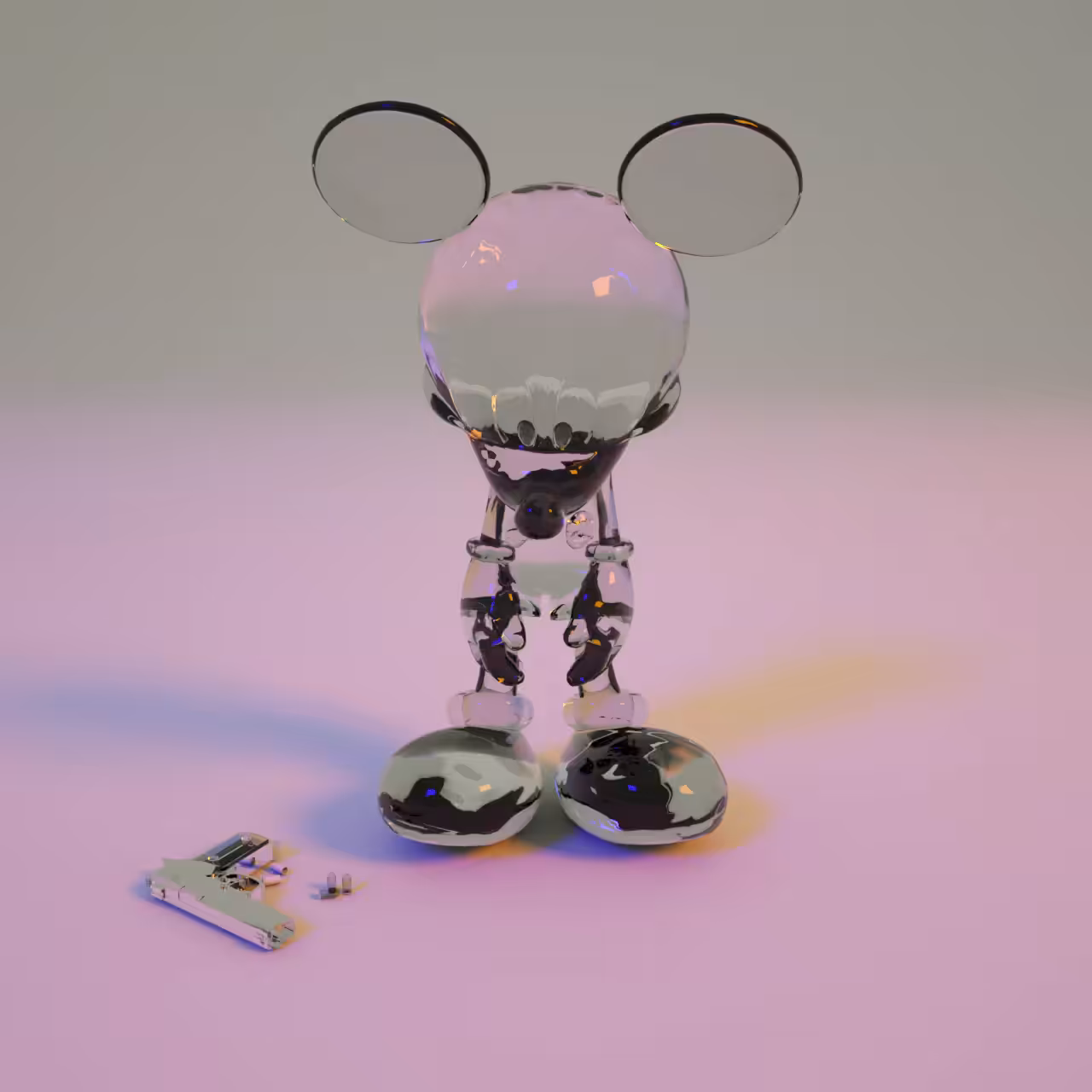 Glassed Mickey