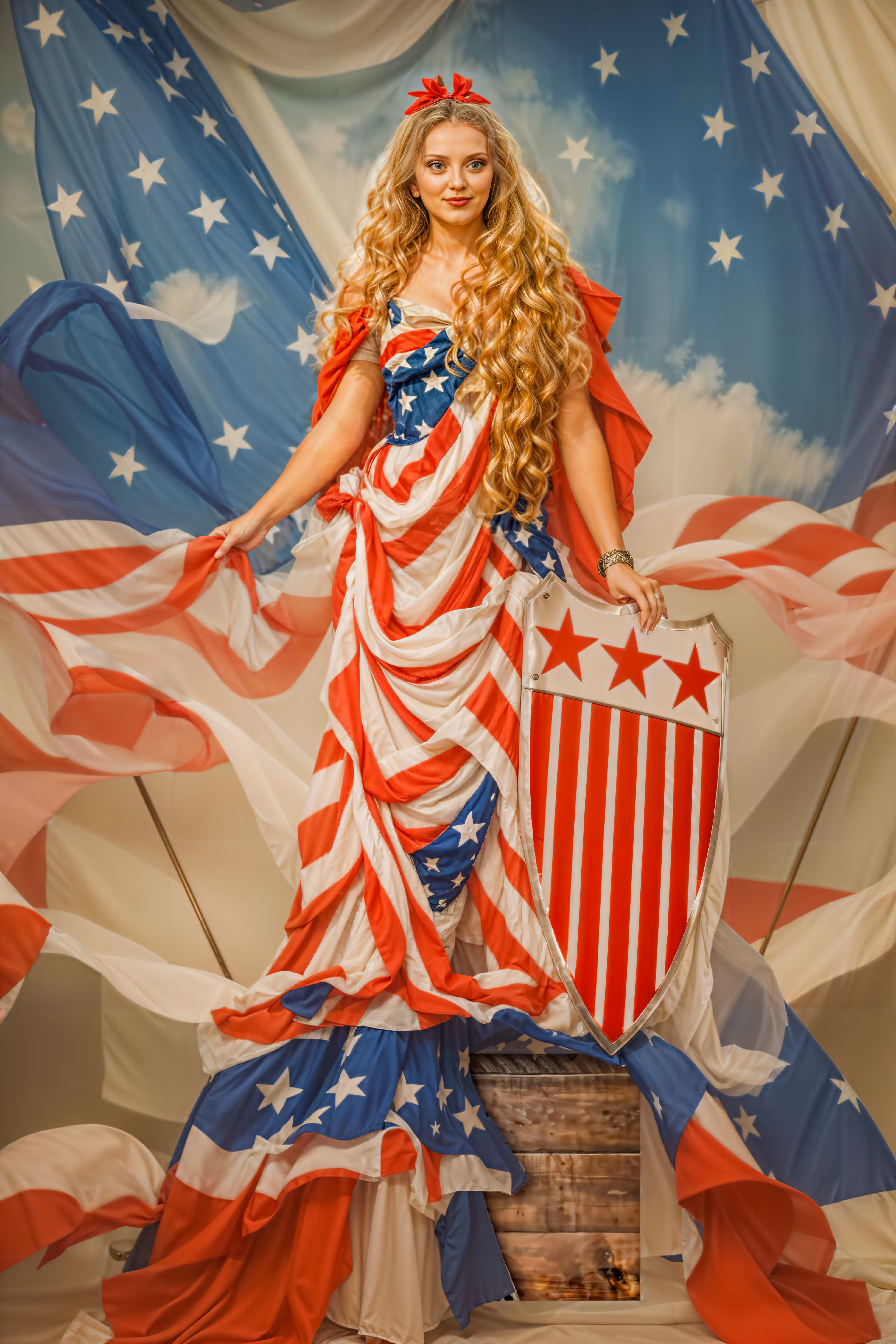 Patriotic Grace- The Sitting of Columbia 