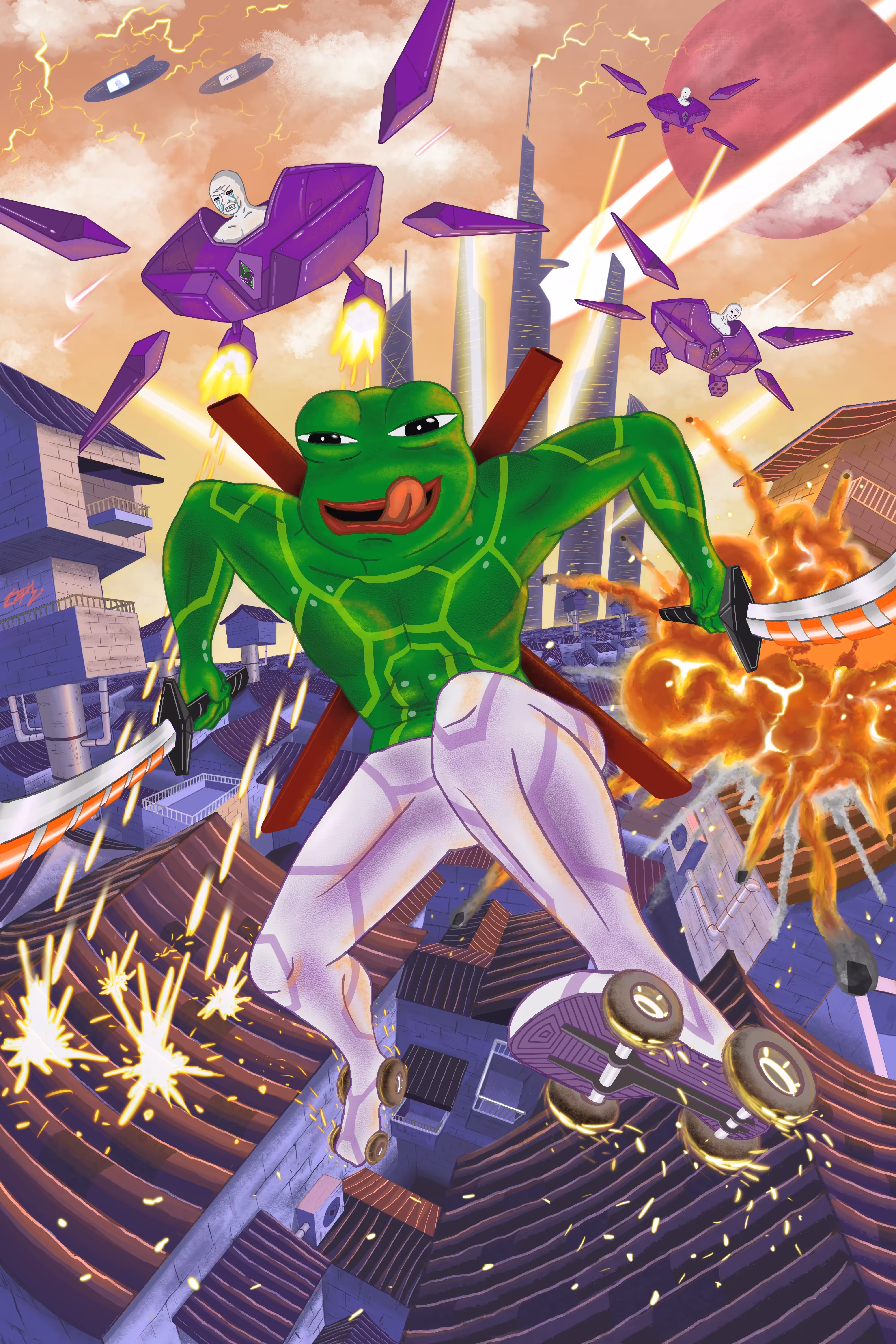 Pepe Ronin VS. Wojak Army