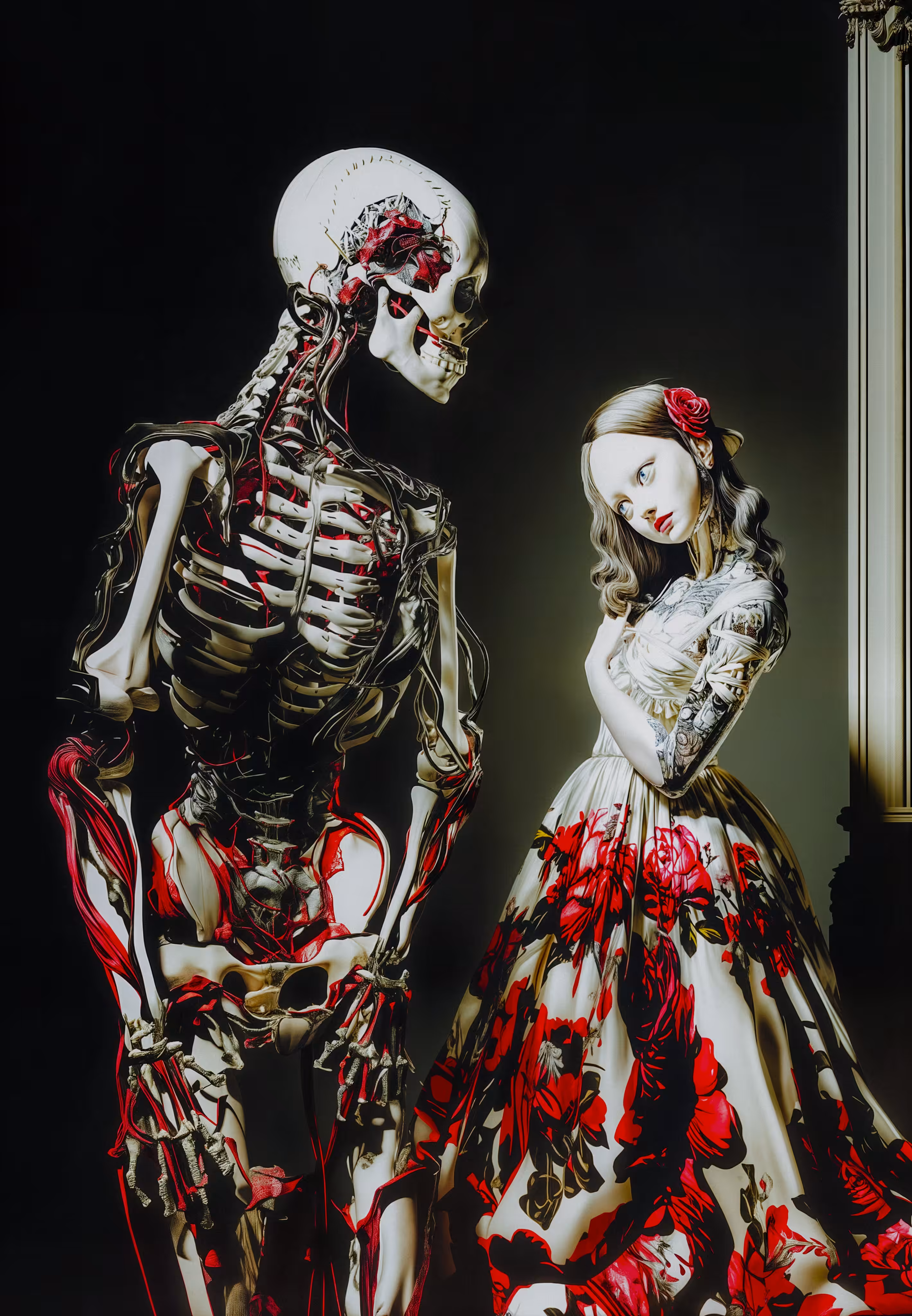 Crimson Roses of the Cyborg Heart