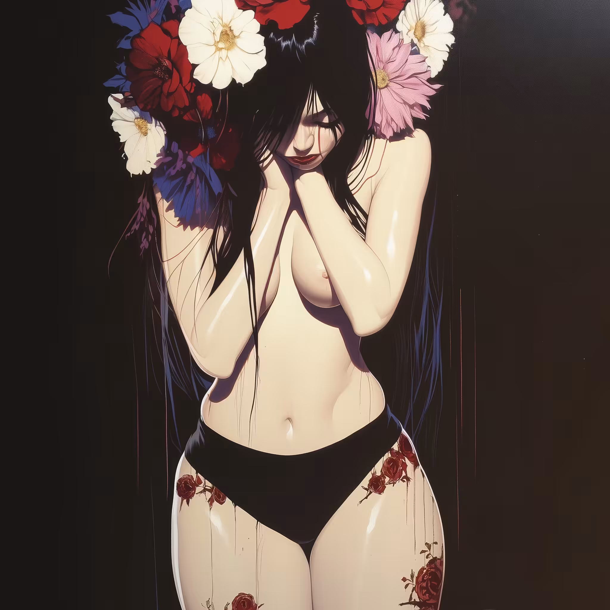 Queen crowned in blossoms