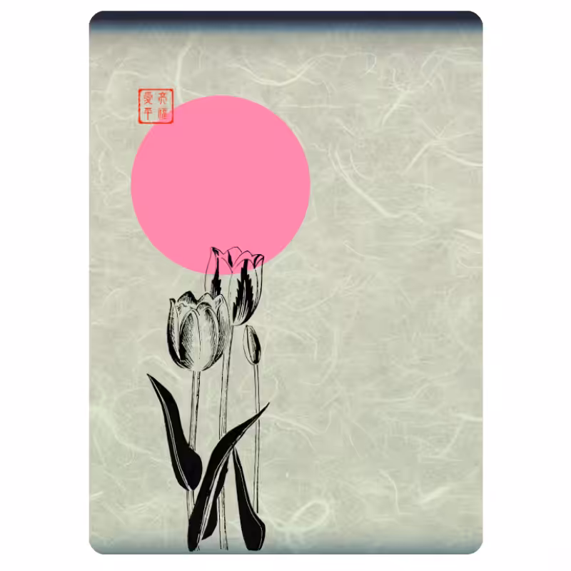 Zen flower card #46