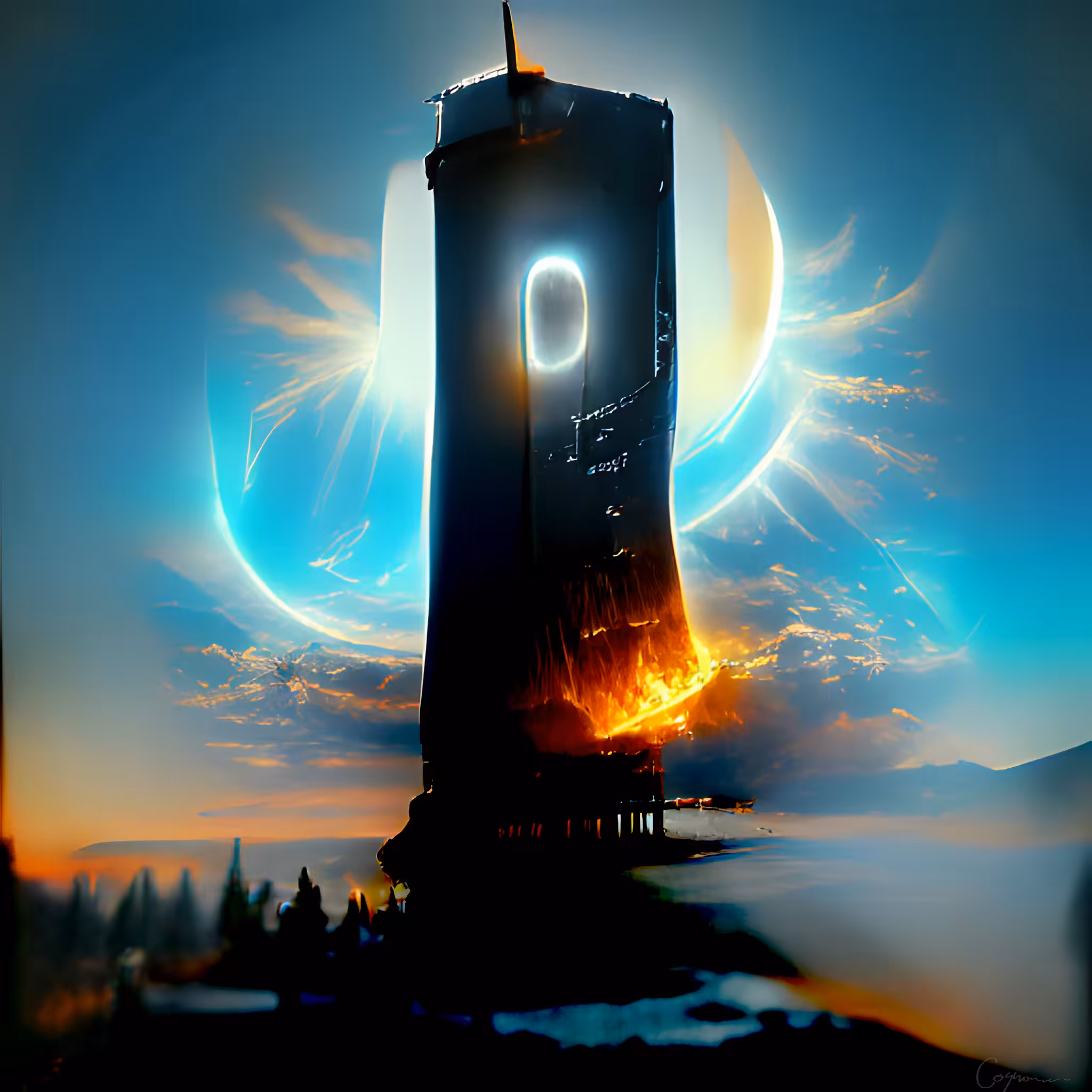 Glowing Tower