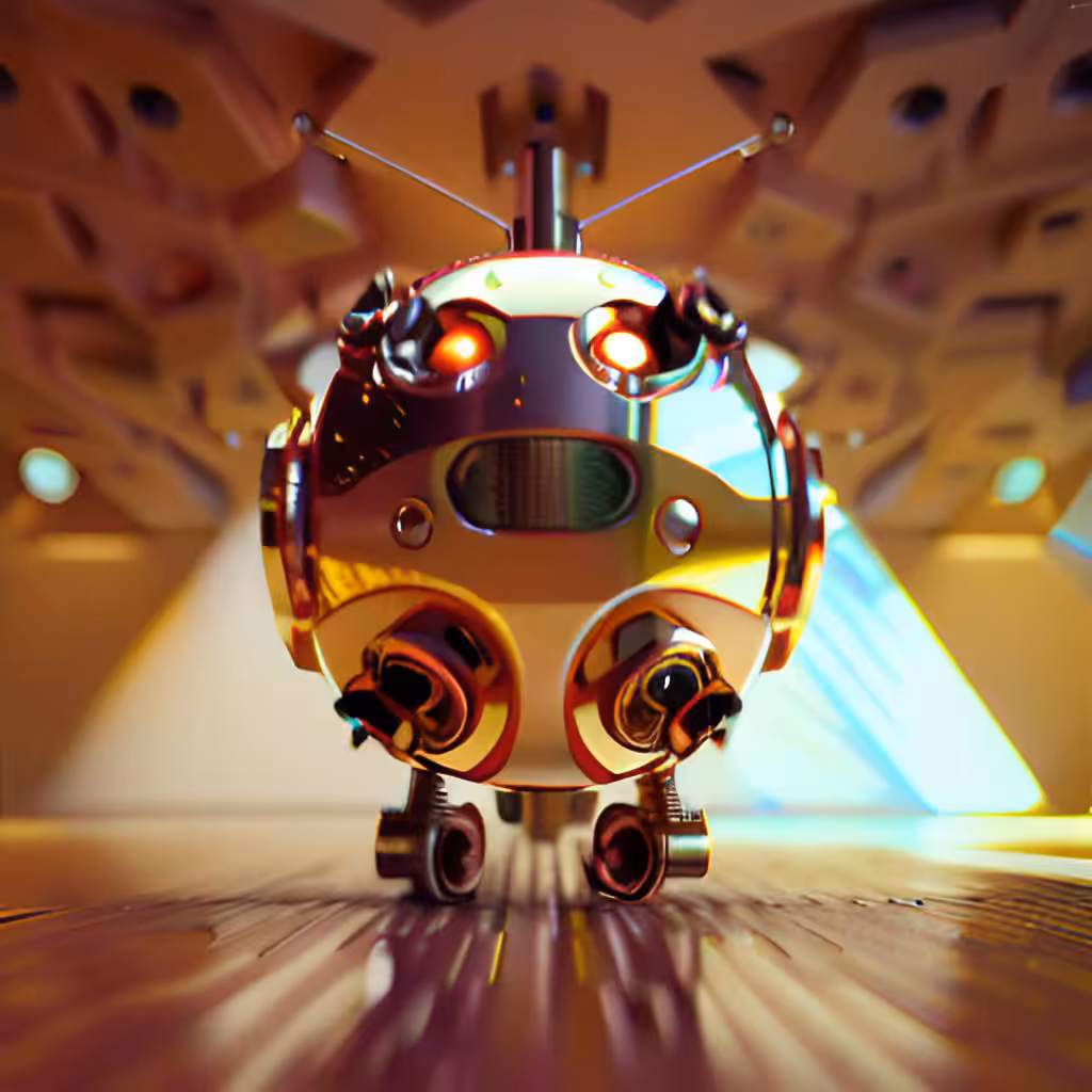Golden Robotic Apples #7