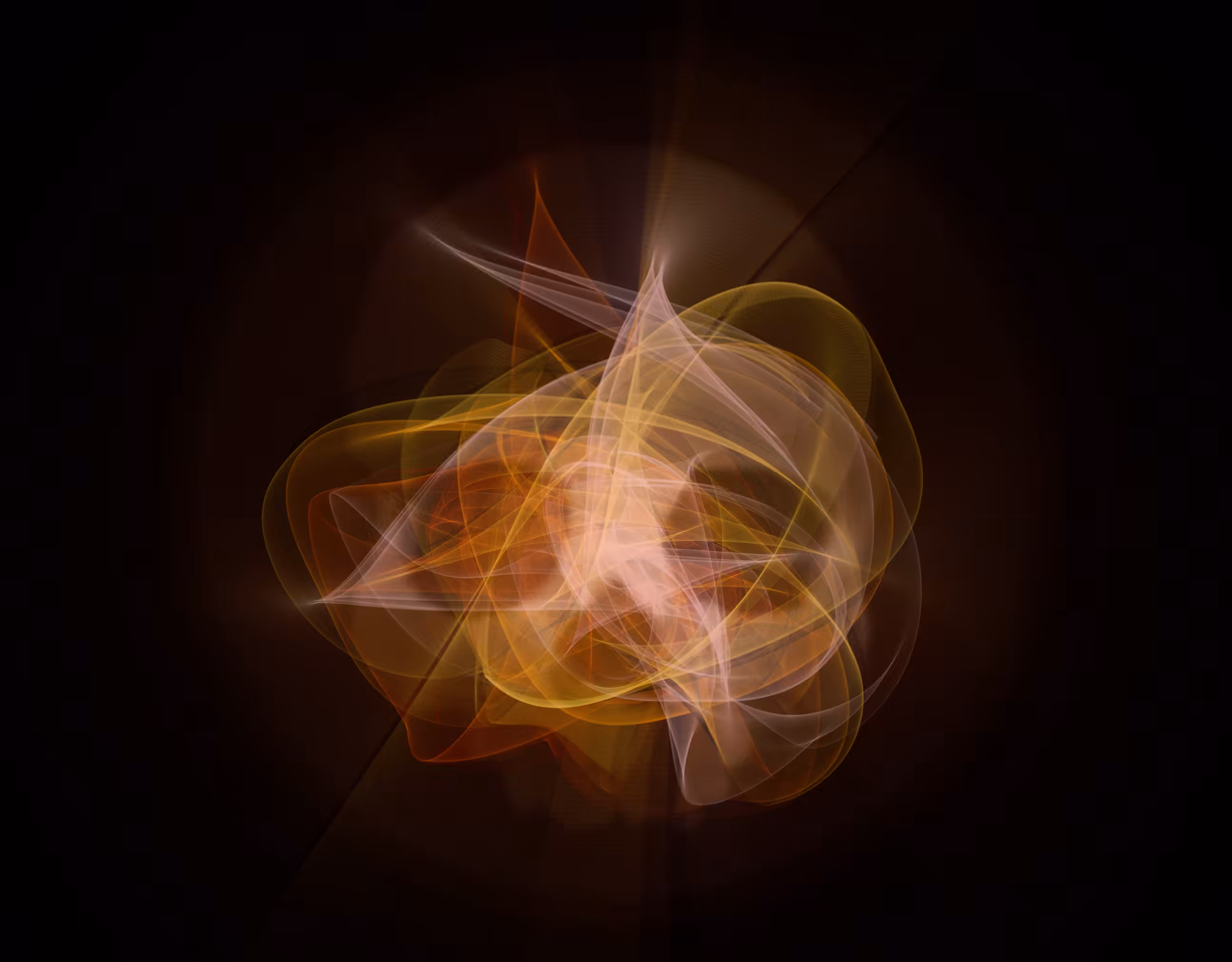 FlowFieldFlow - Skull No. 4 - Orange