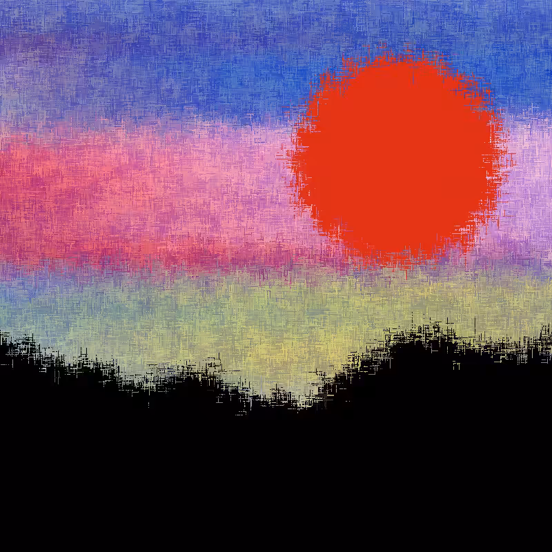 Sunset in memory #18