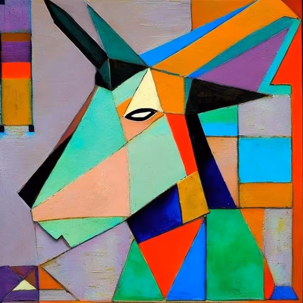 Cubist #5 (Goat)