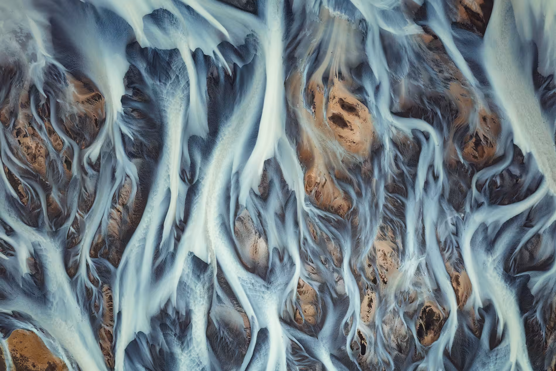 Glacial River from Above #2