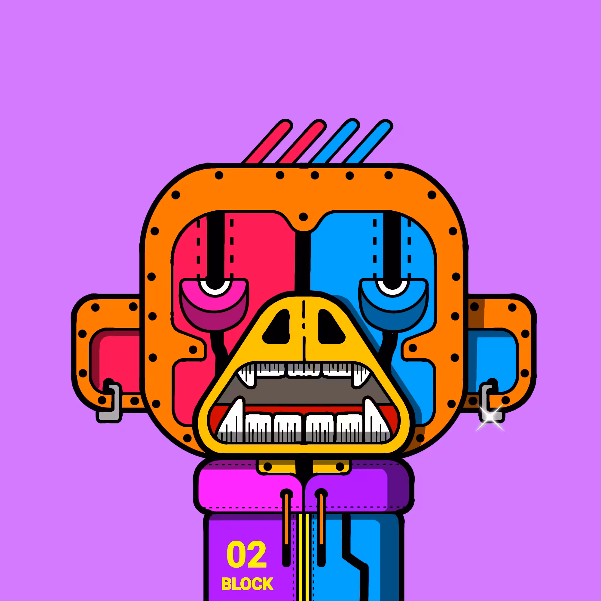 monkey block #002