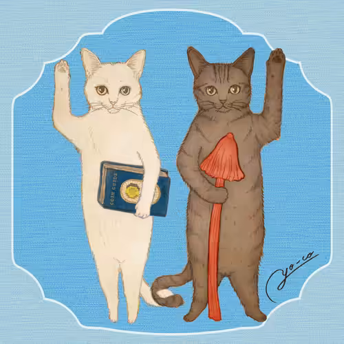 Hello Cats #001 (wave hands)