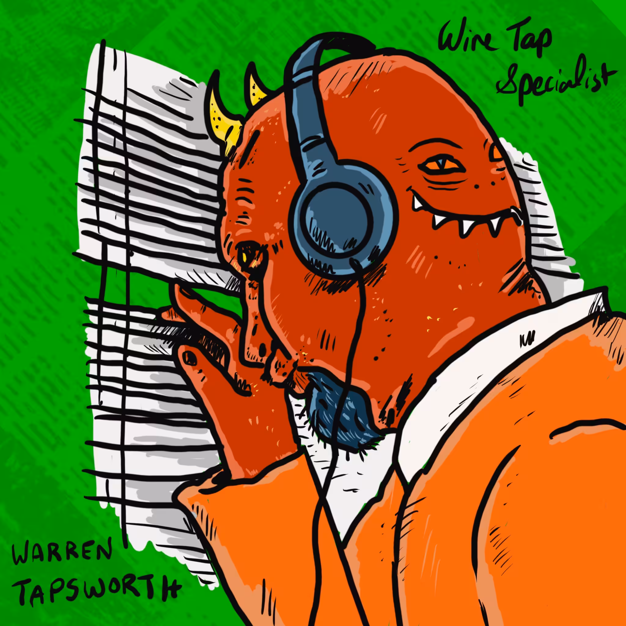 Crypto Carnies Vol 2: Who spilled the toxic ooze?: Warren Tapsworth (Wire Tap Specialist)