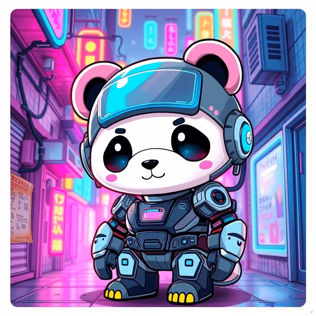 NeoPop Pandas:Neon Streets
