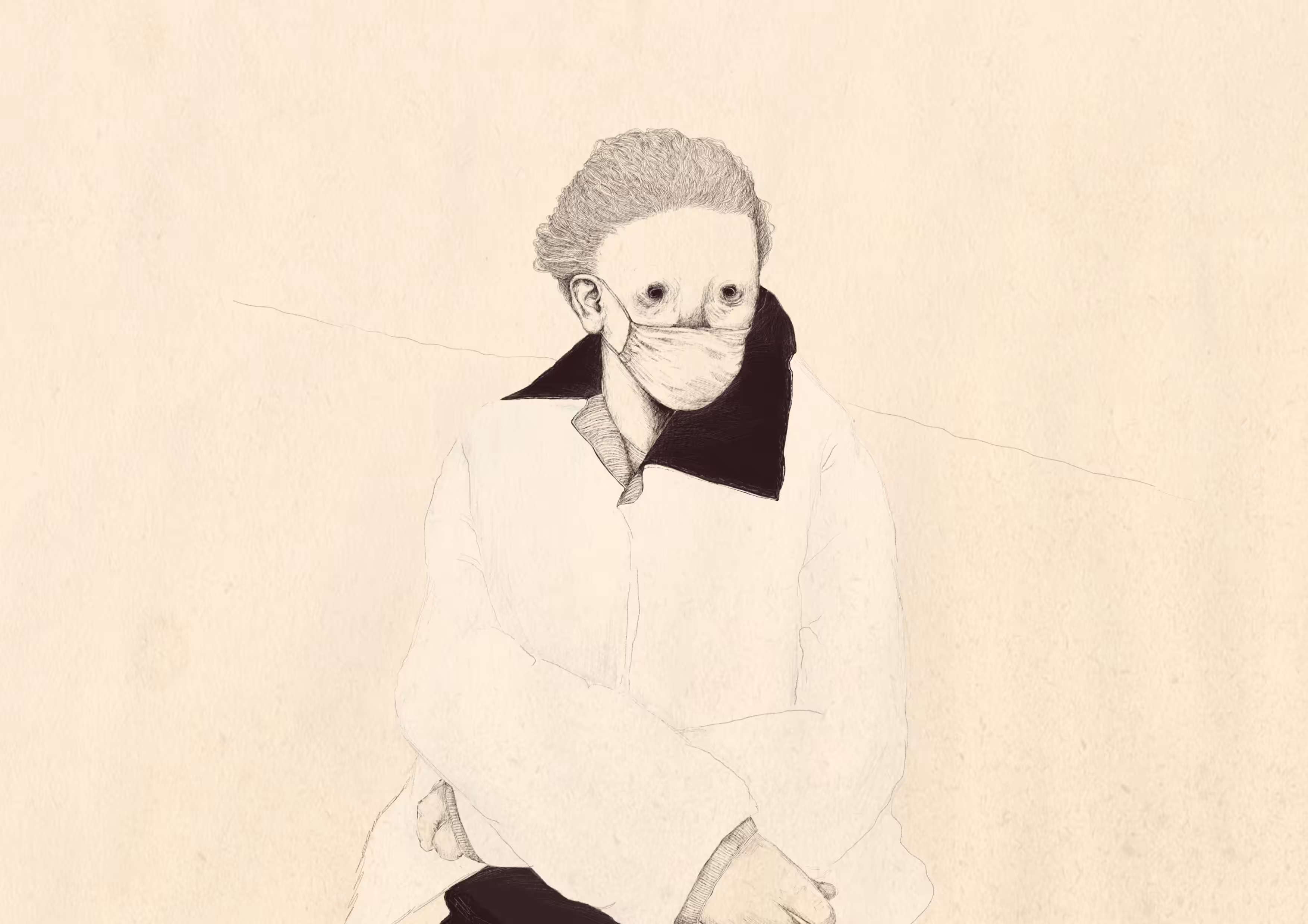 The man waiting
