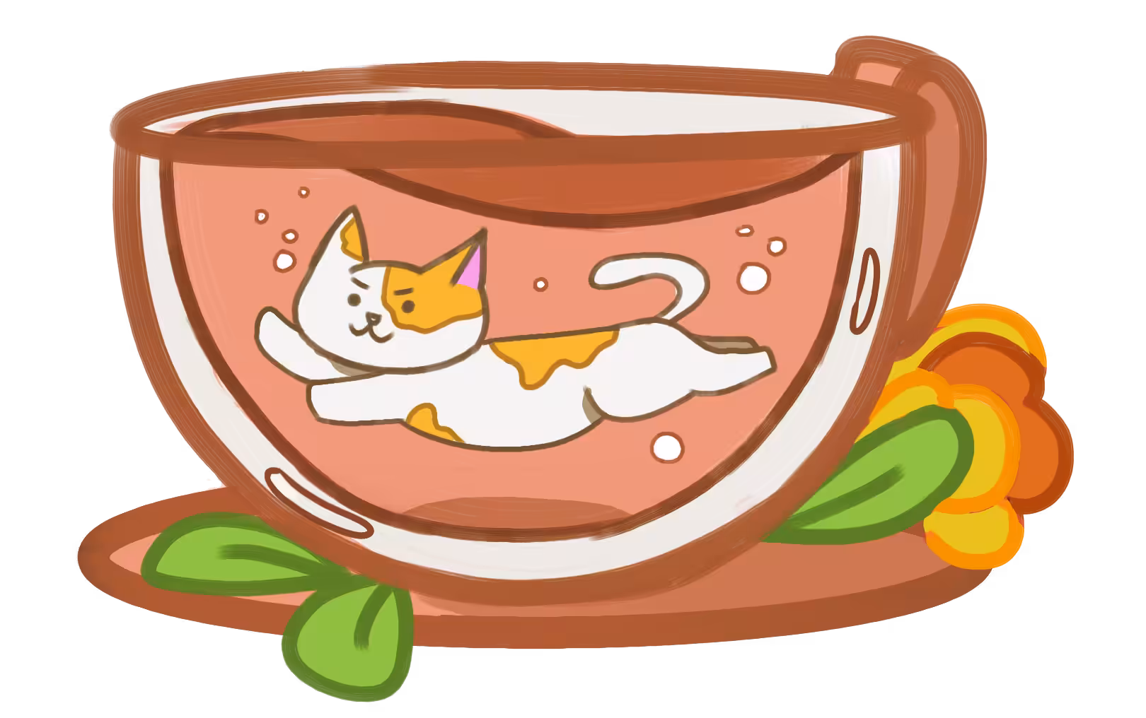 cat in a cup