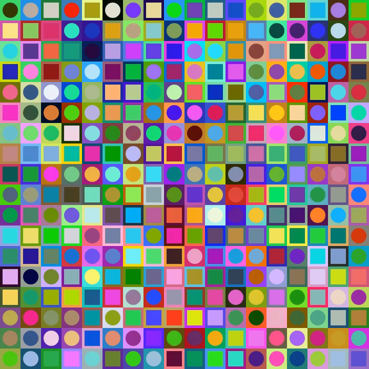 Square Dot Composition #10