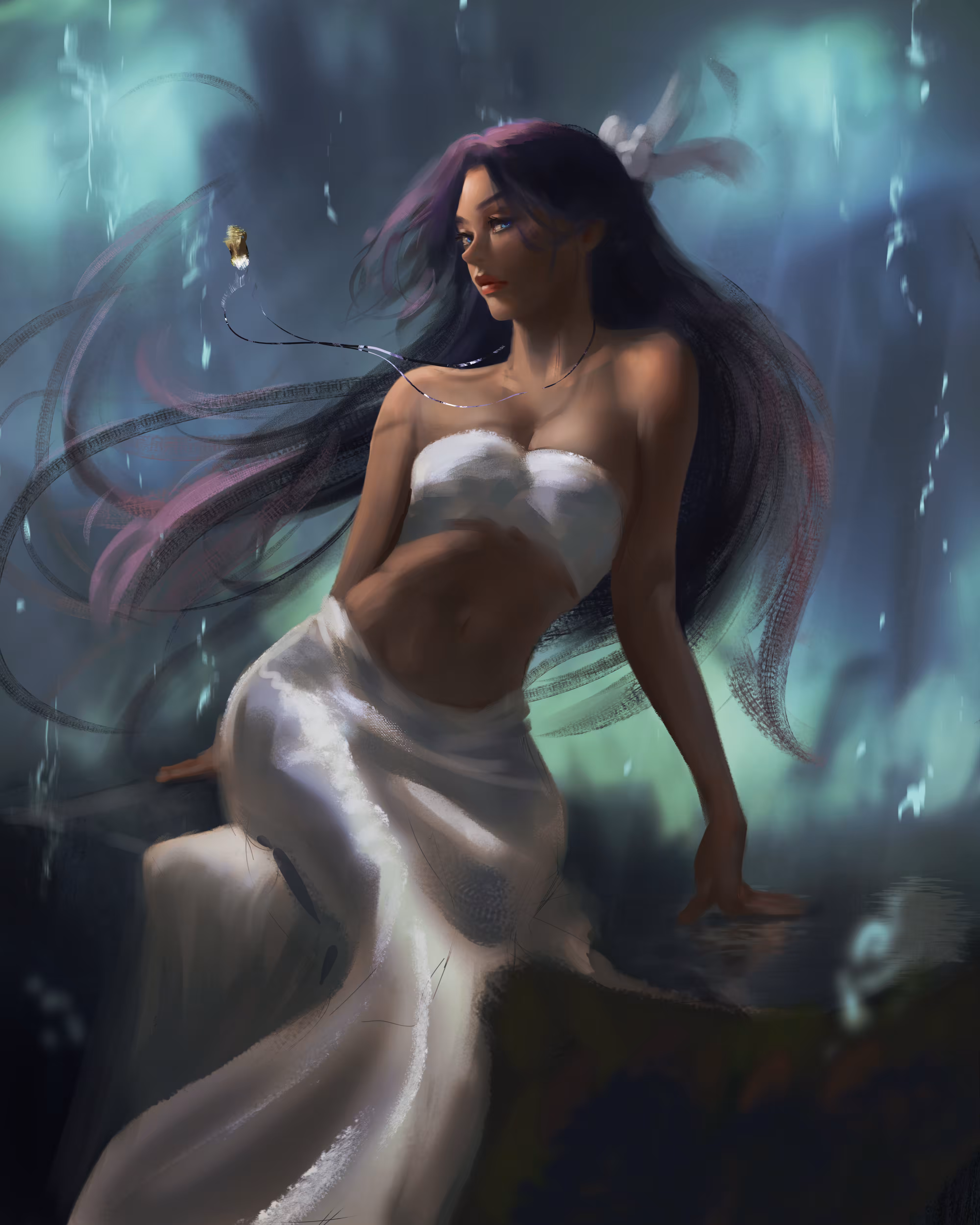 Mermaid in White