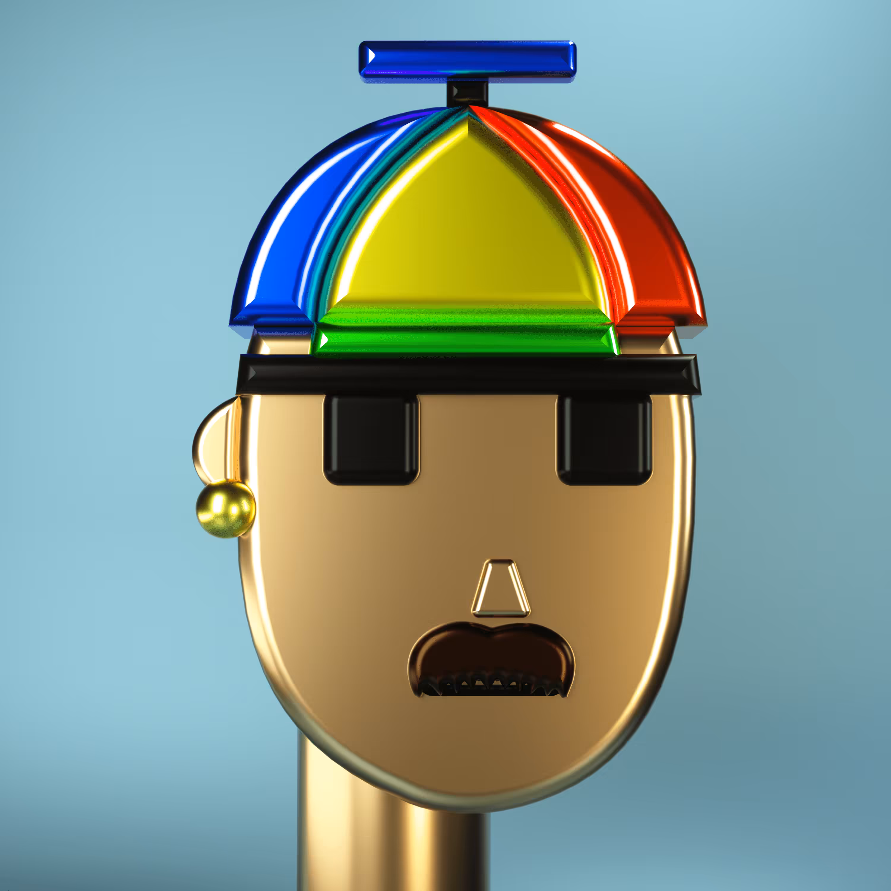 3D Chrome Punk #0989