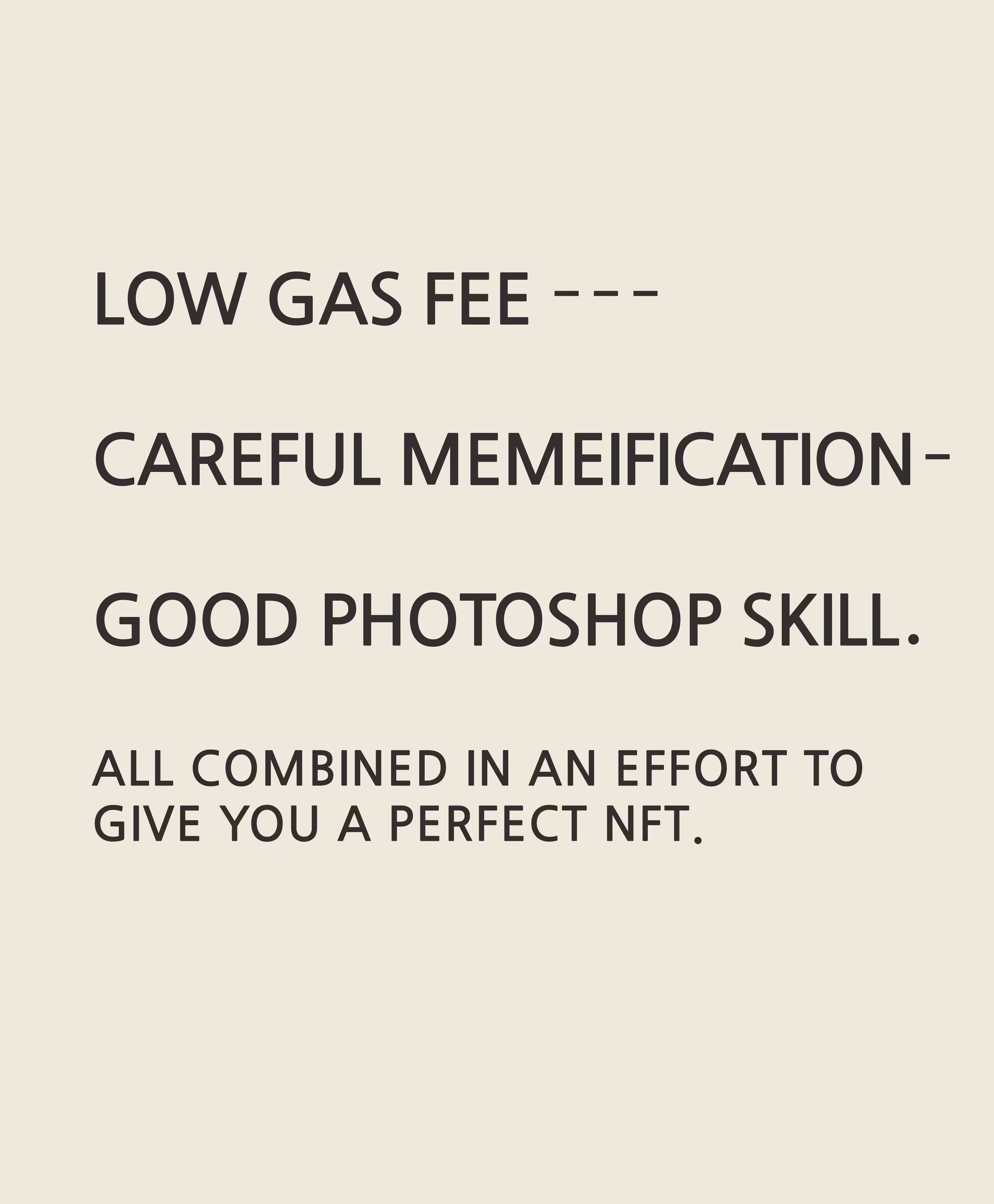 Low Gas Fee